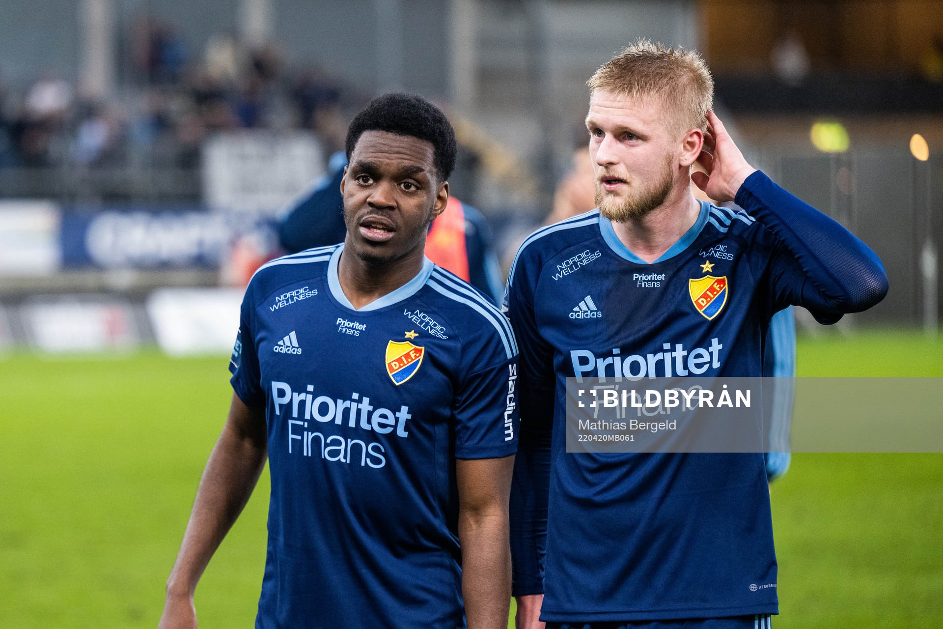 Djurgårdens Joel Asoro och Kalle Holmberg