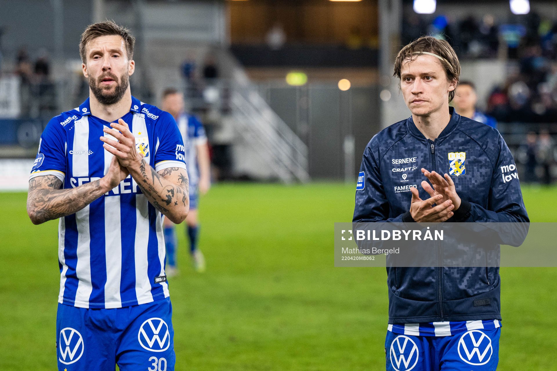 IFK Göteborgs Mattias Bjärsmyr och Simon Thern