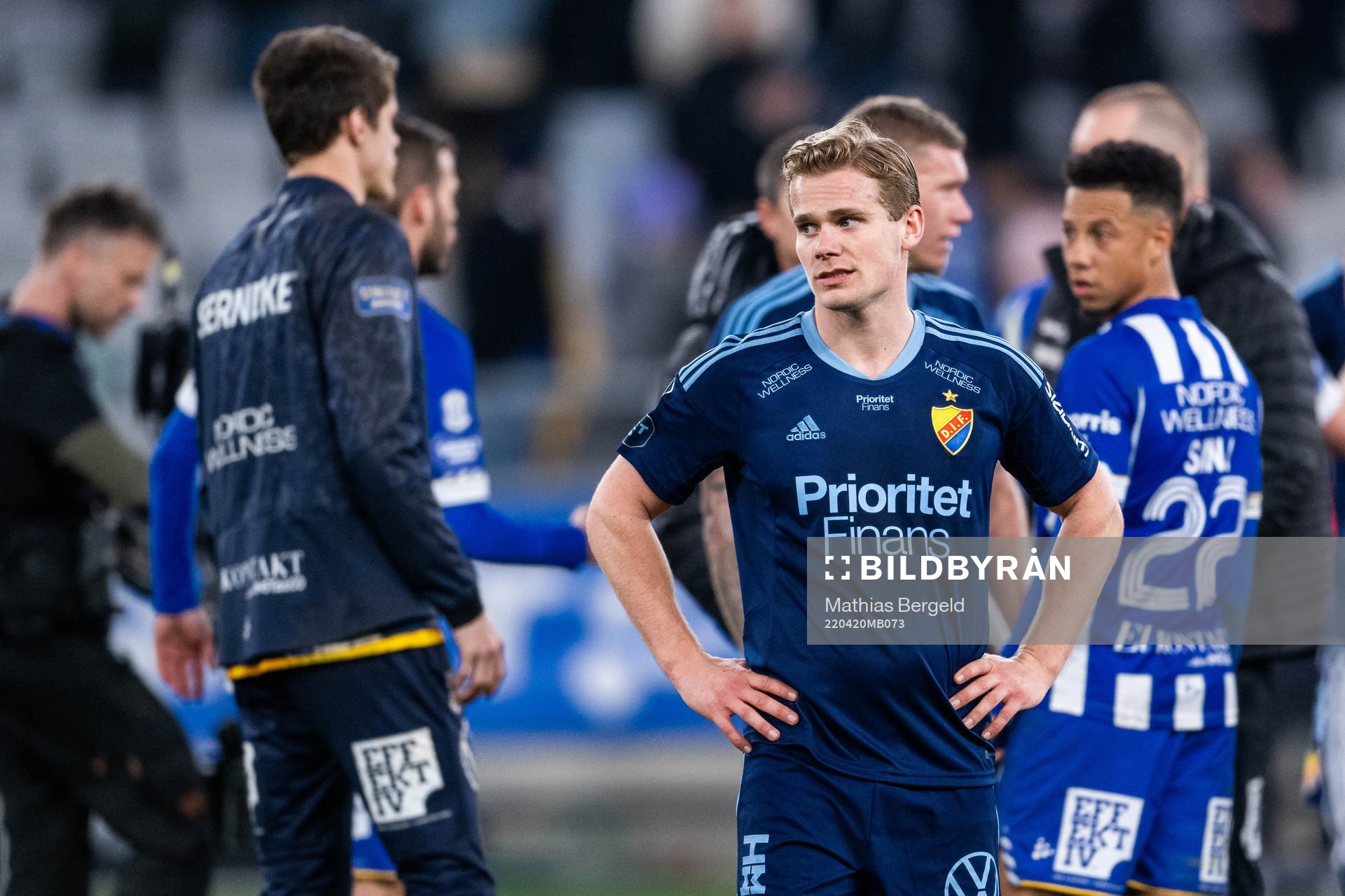 Djurgårdens Hampus Finndell deppar
