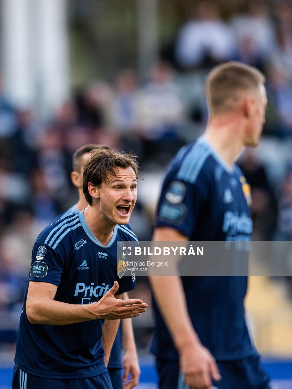 Djurgårdens Hjalmar Ekdal reagerar
