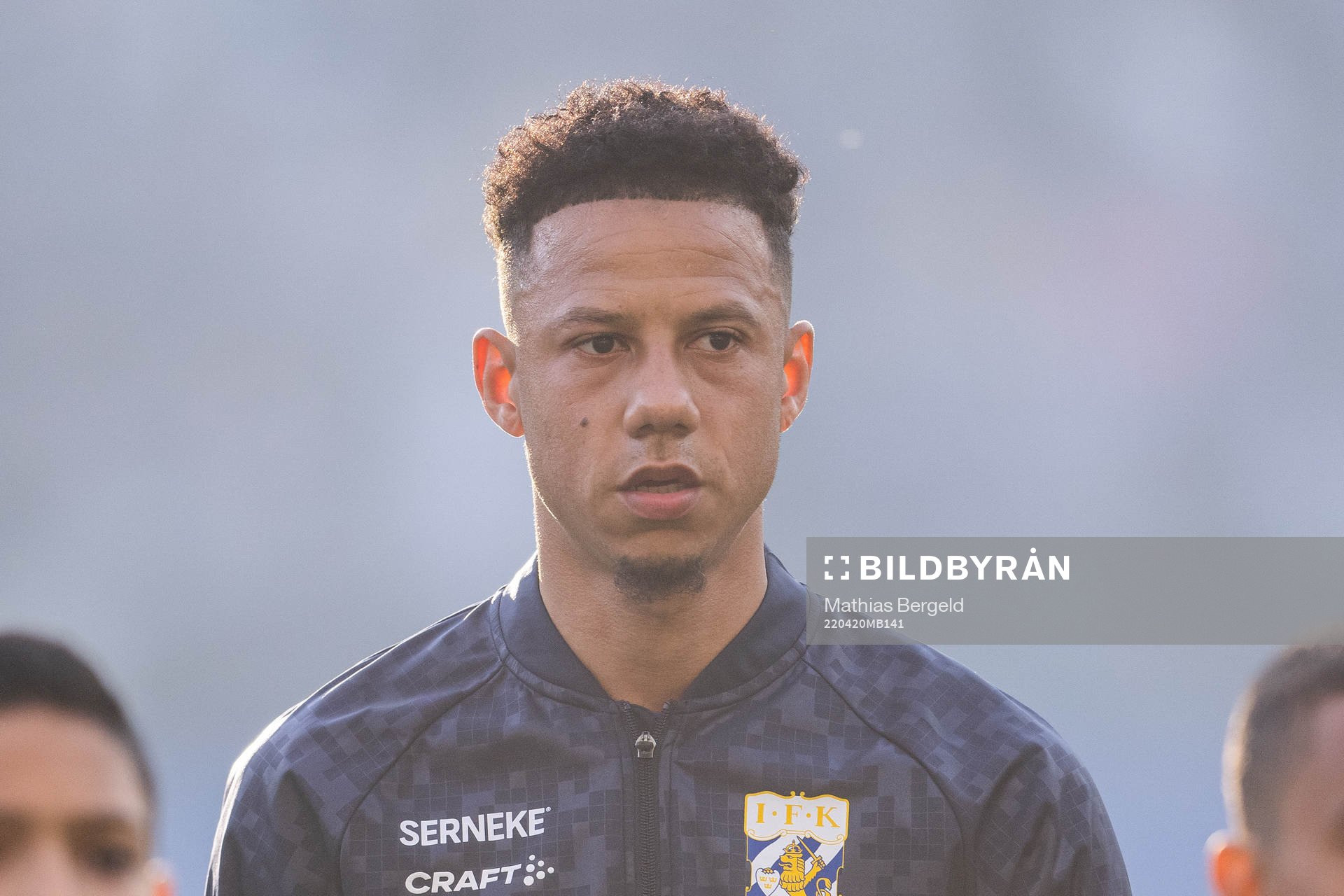IFK Göteborgs Tobias Sana vid line up