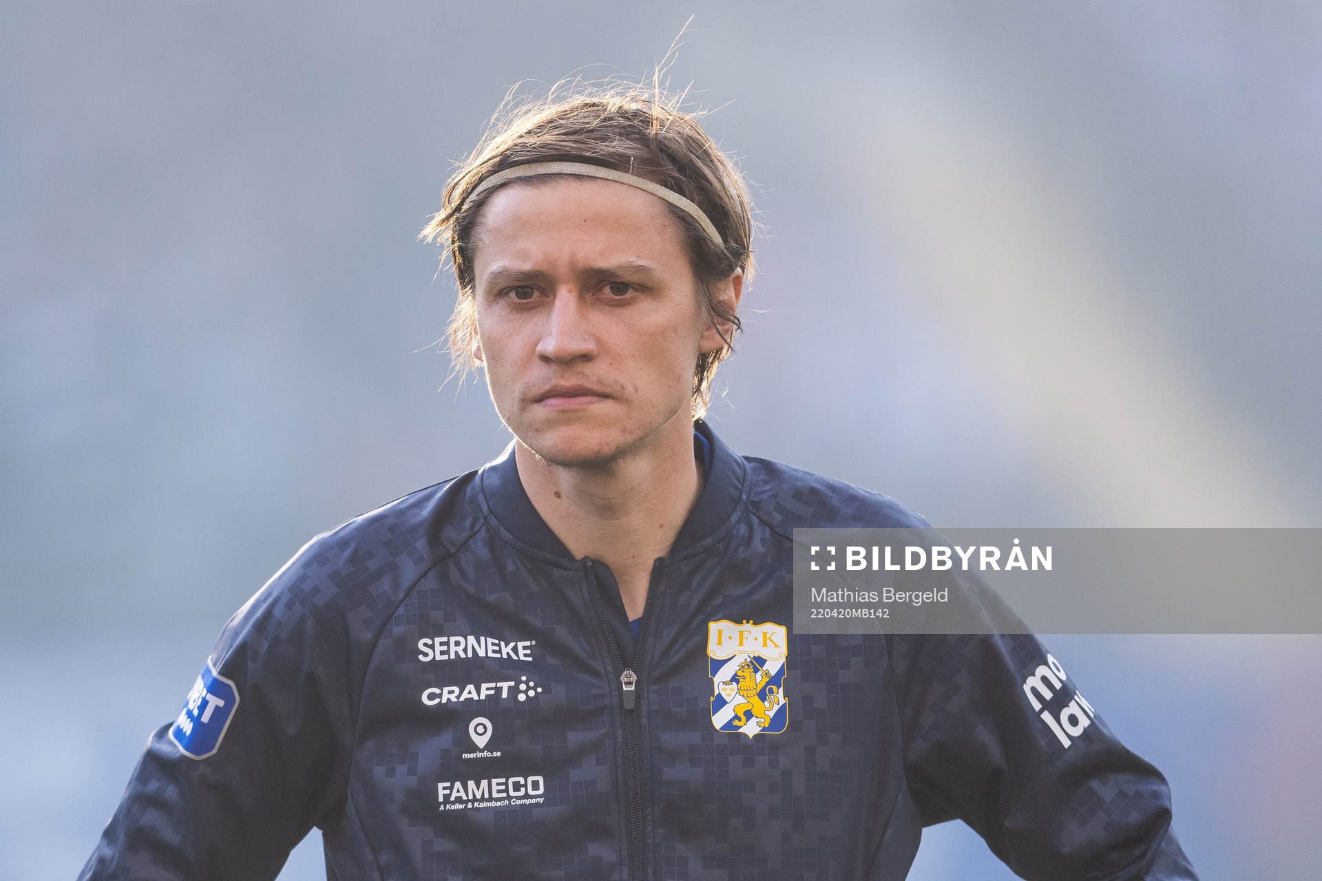 IFK Göteborgs Simon Thern vid line up