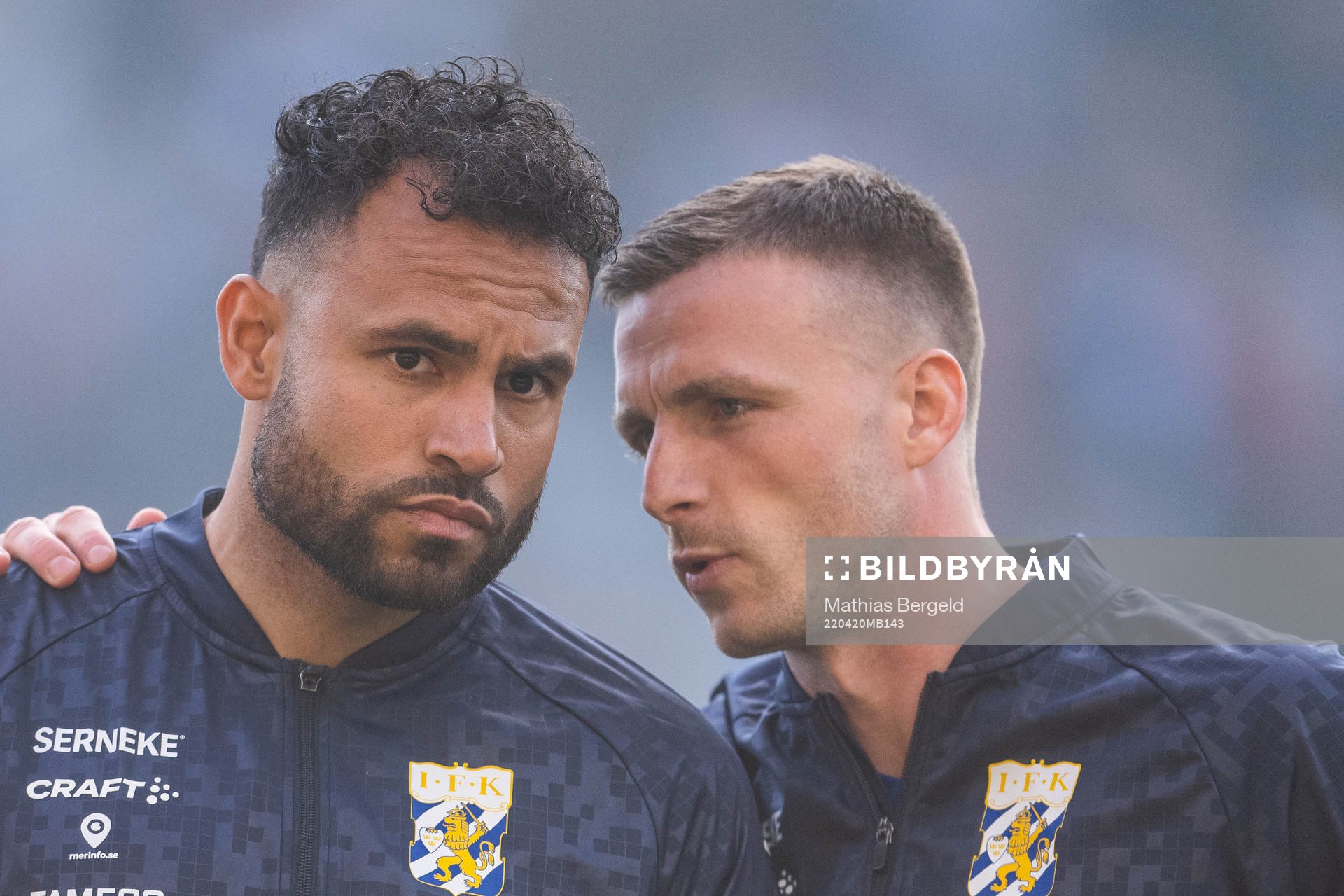 IFK Göteborgs målvakt Warner Hahn och Carl Johansson vid