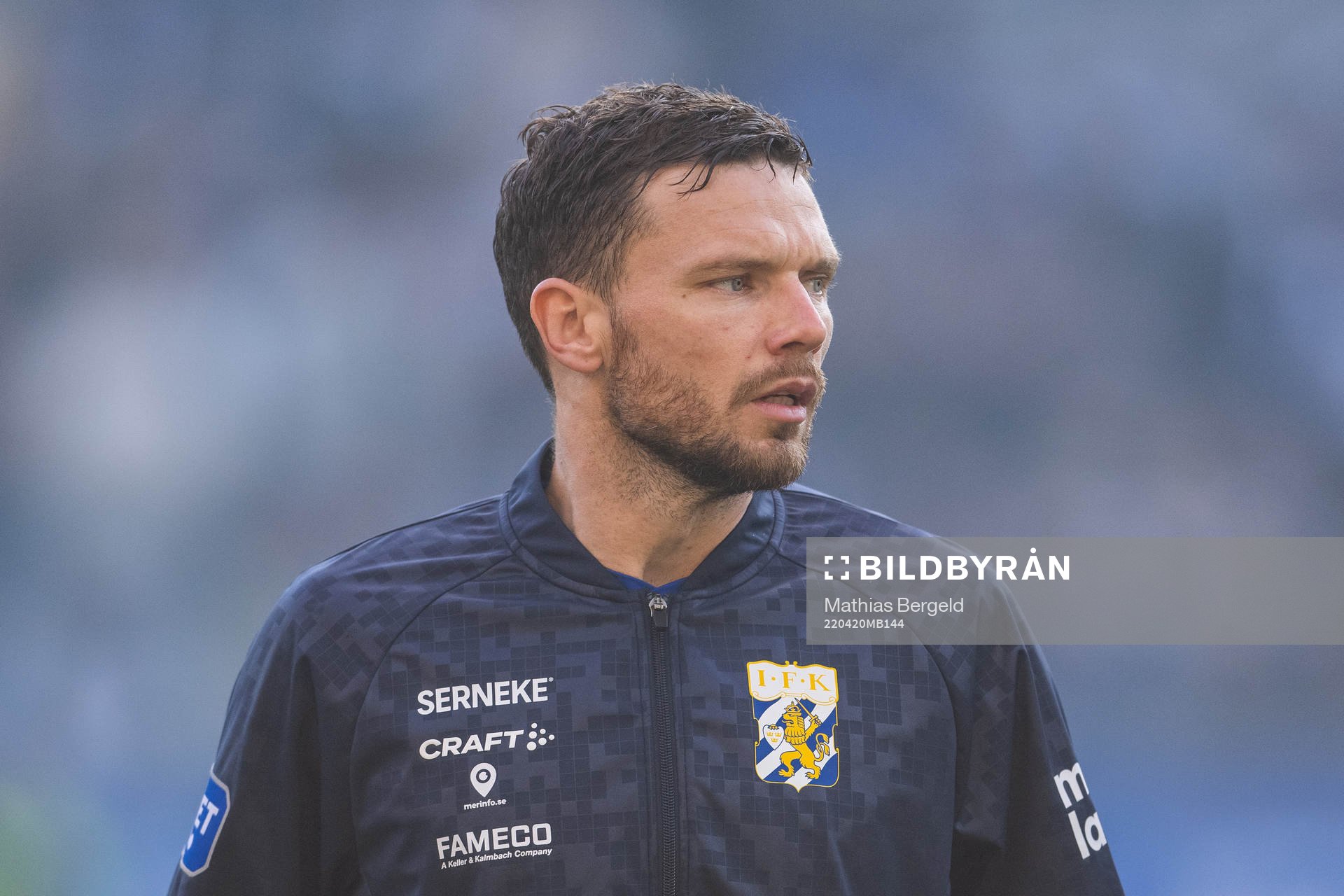 IFK Göteborgs Marcus Berg vid line up