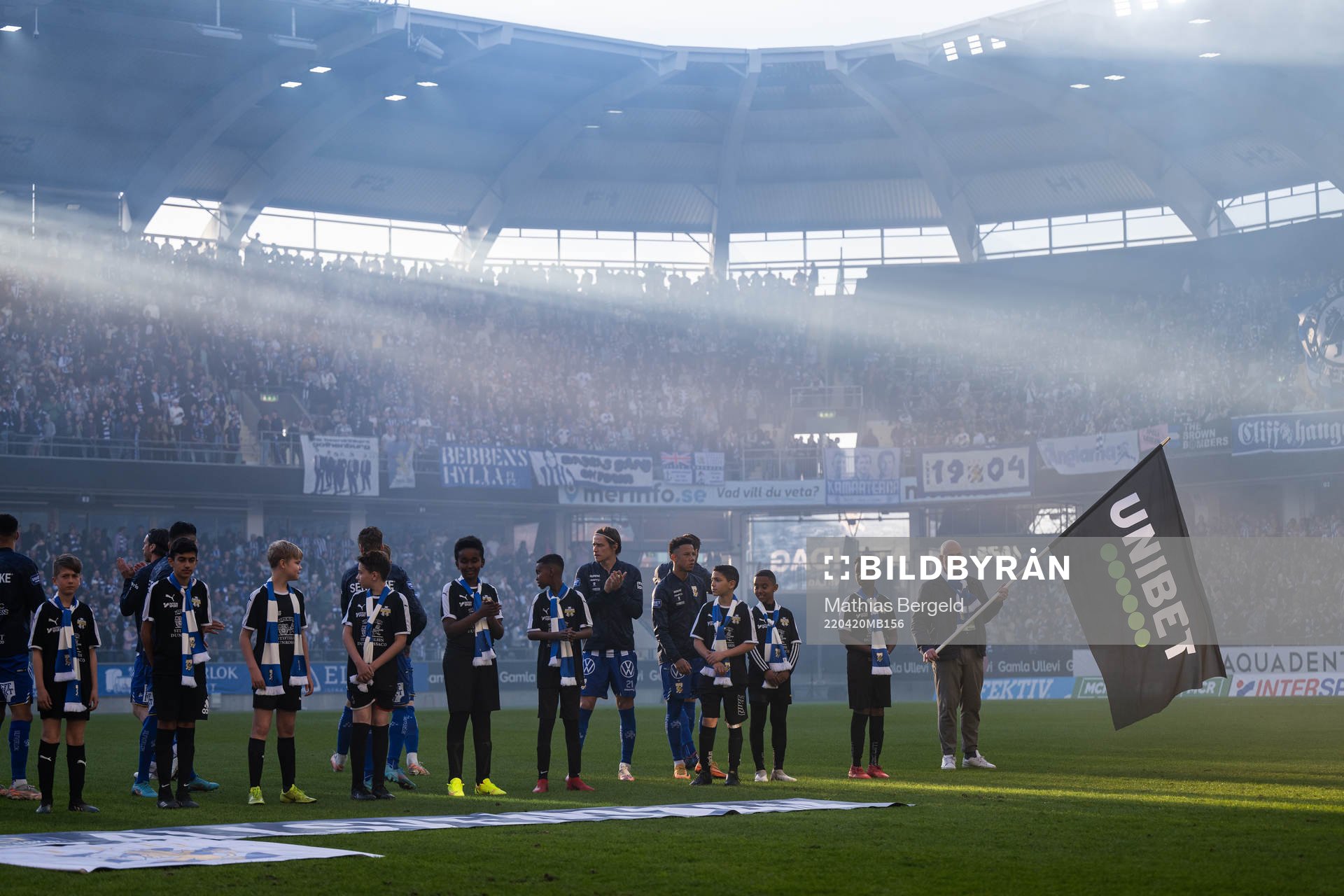 IFK Göteborgs spelare vid line up