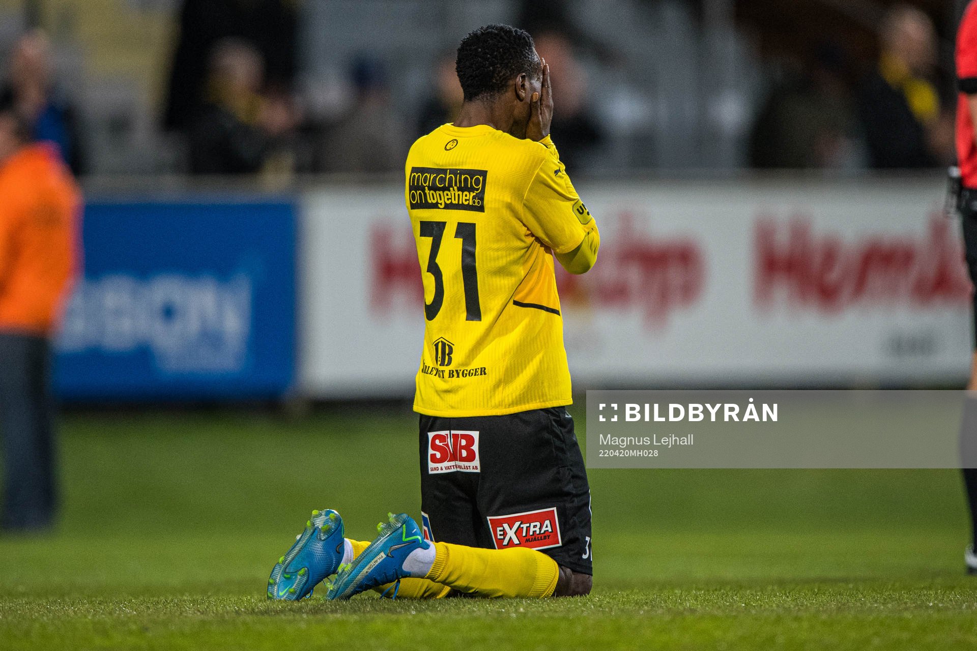 Mjällbys Silas Nwankwo  jublar