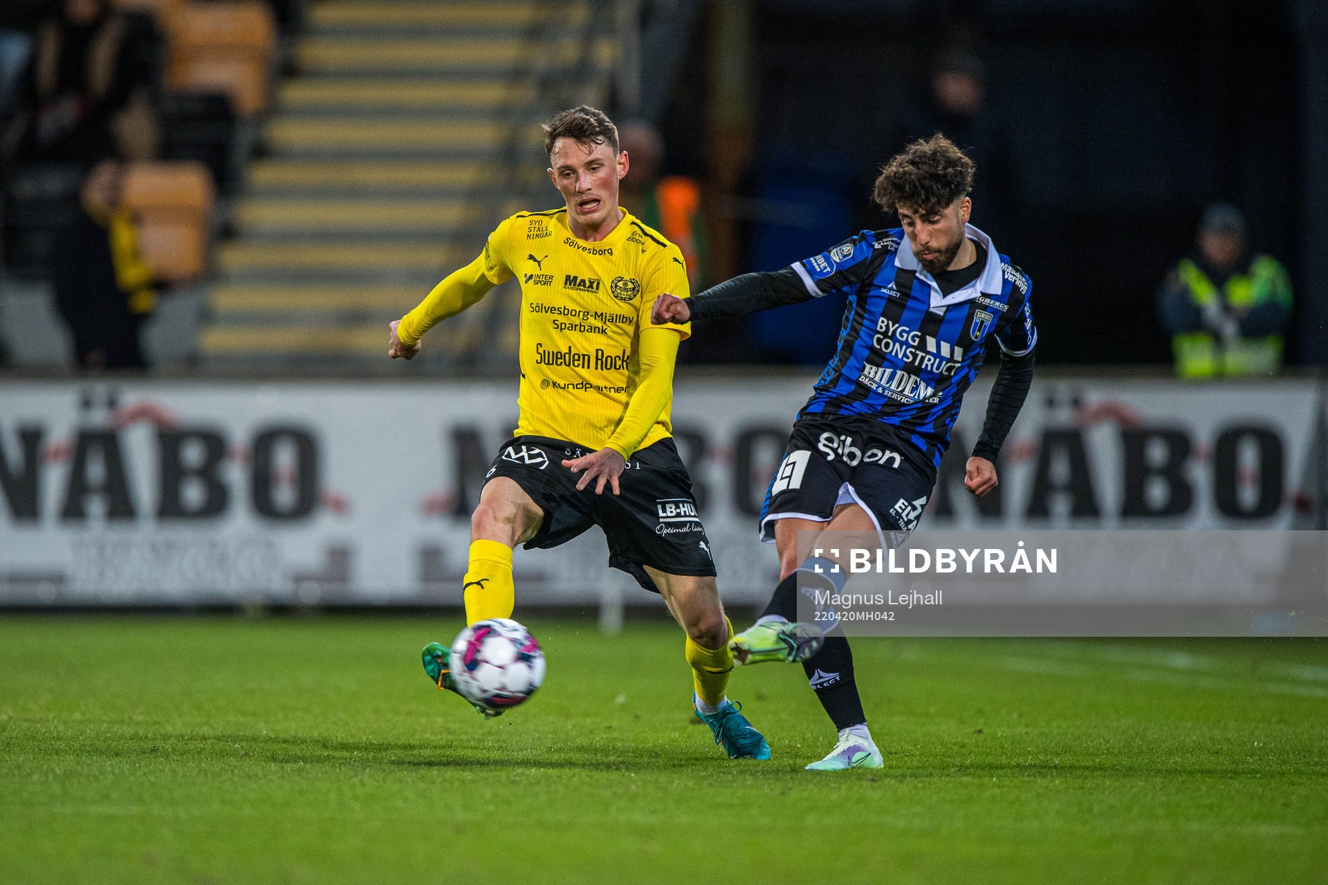 Mjällbys Noah Persson och Sirius Moustafa Zeidan