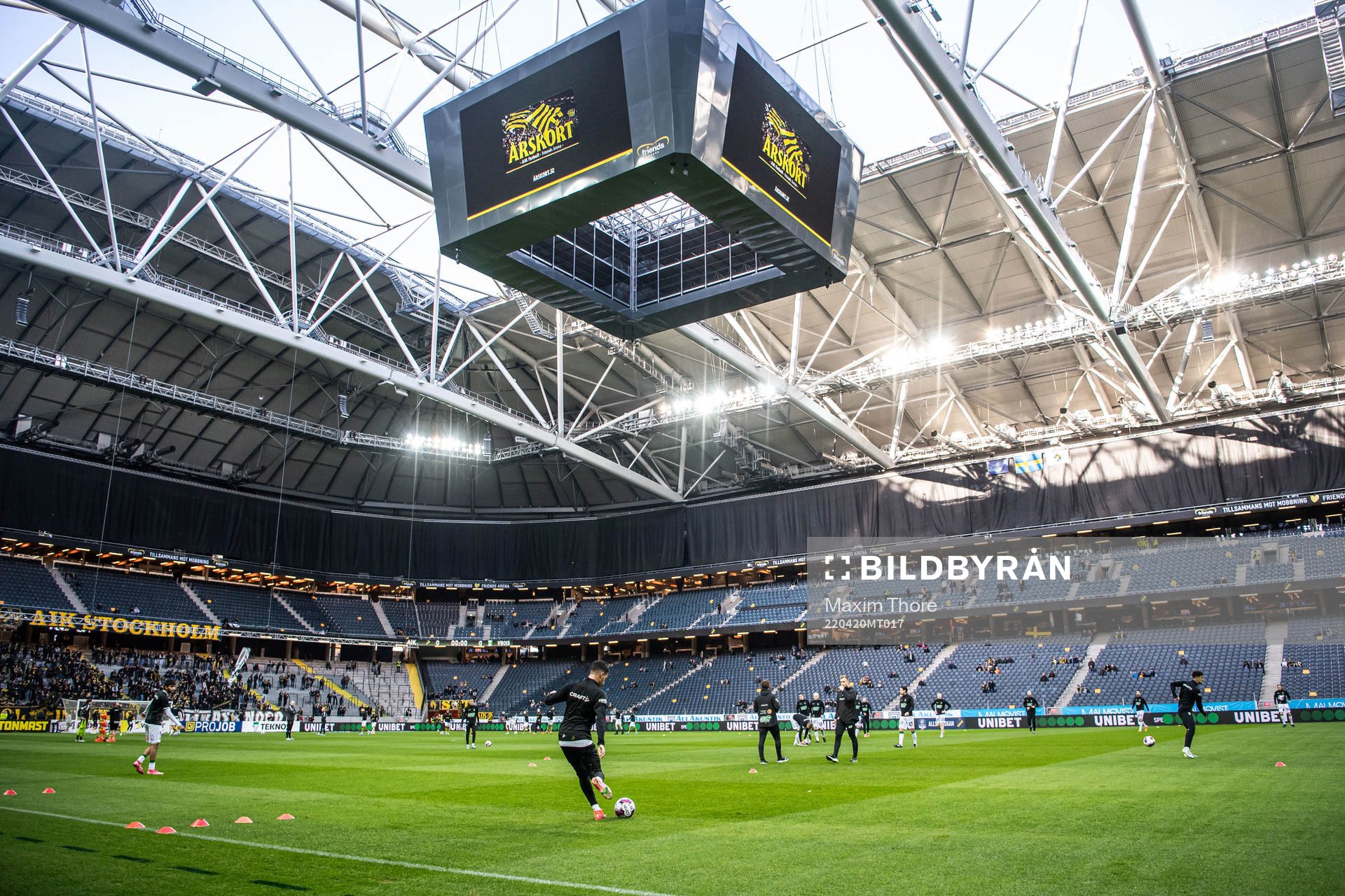 Vy över Friends Arena