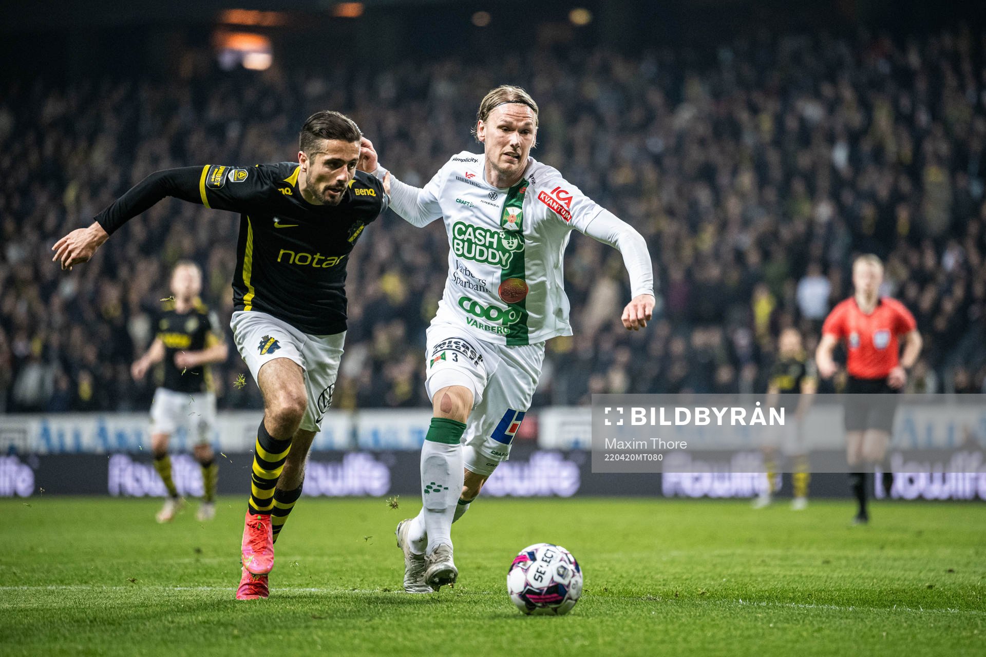 s Zachary Elbouzedi  och Varbergs Hampus Zachrisson