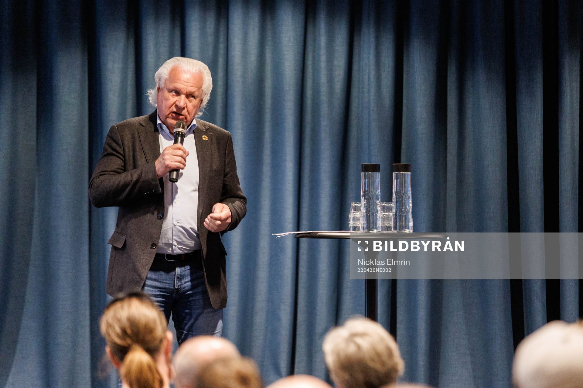 Ordförande Mats Grauers på scen