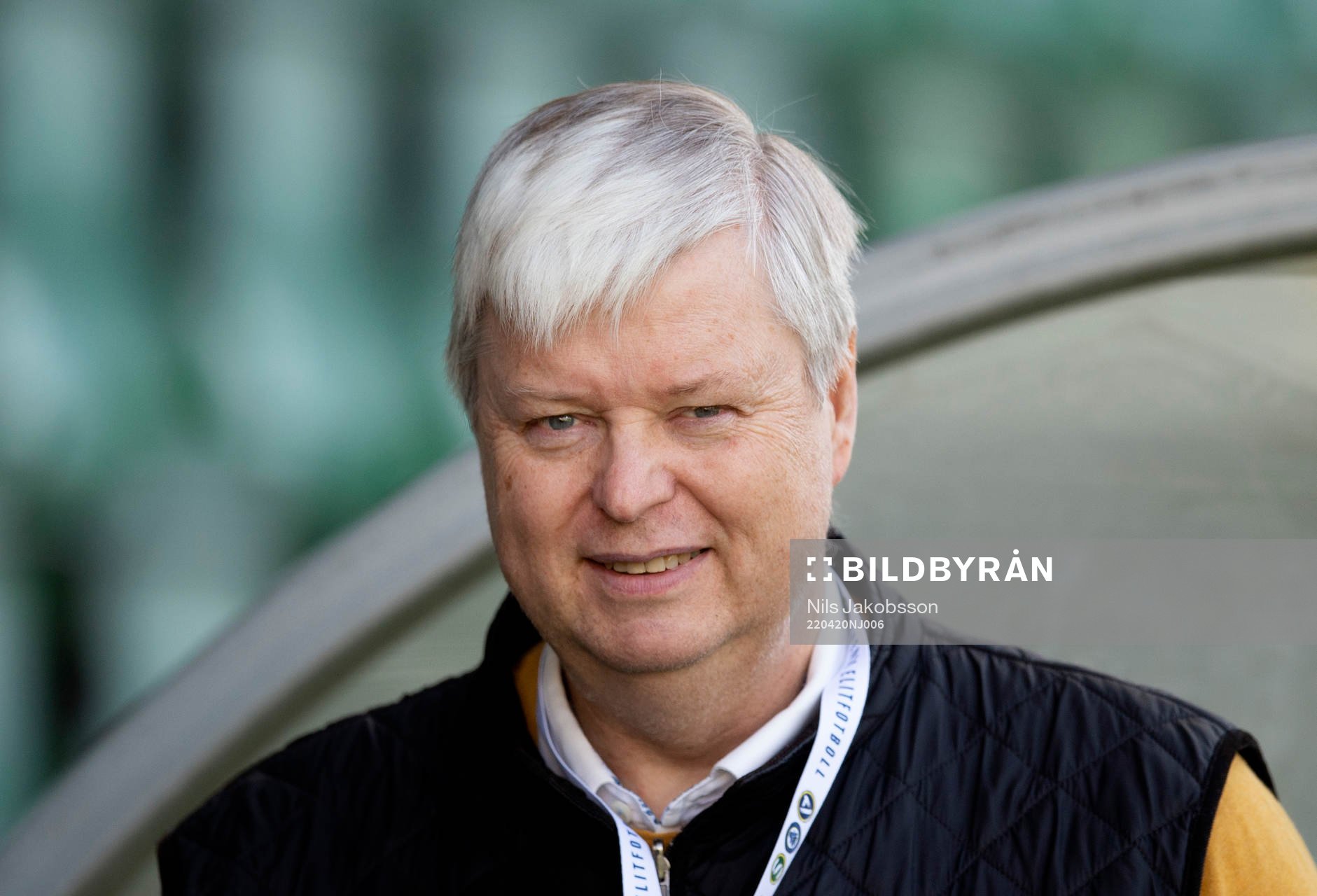 Ola Rydén, SEF, innan fotbollsmatchen i Allsvenskan mellan