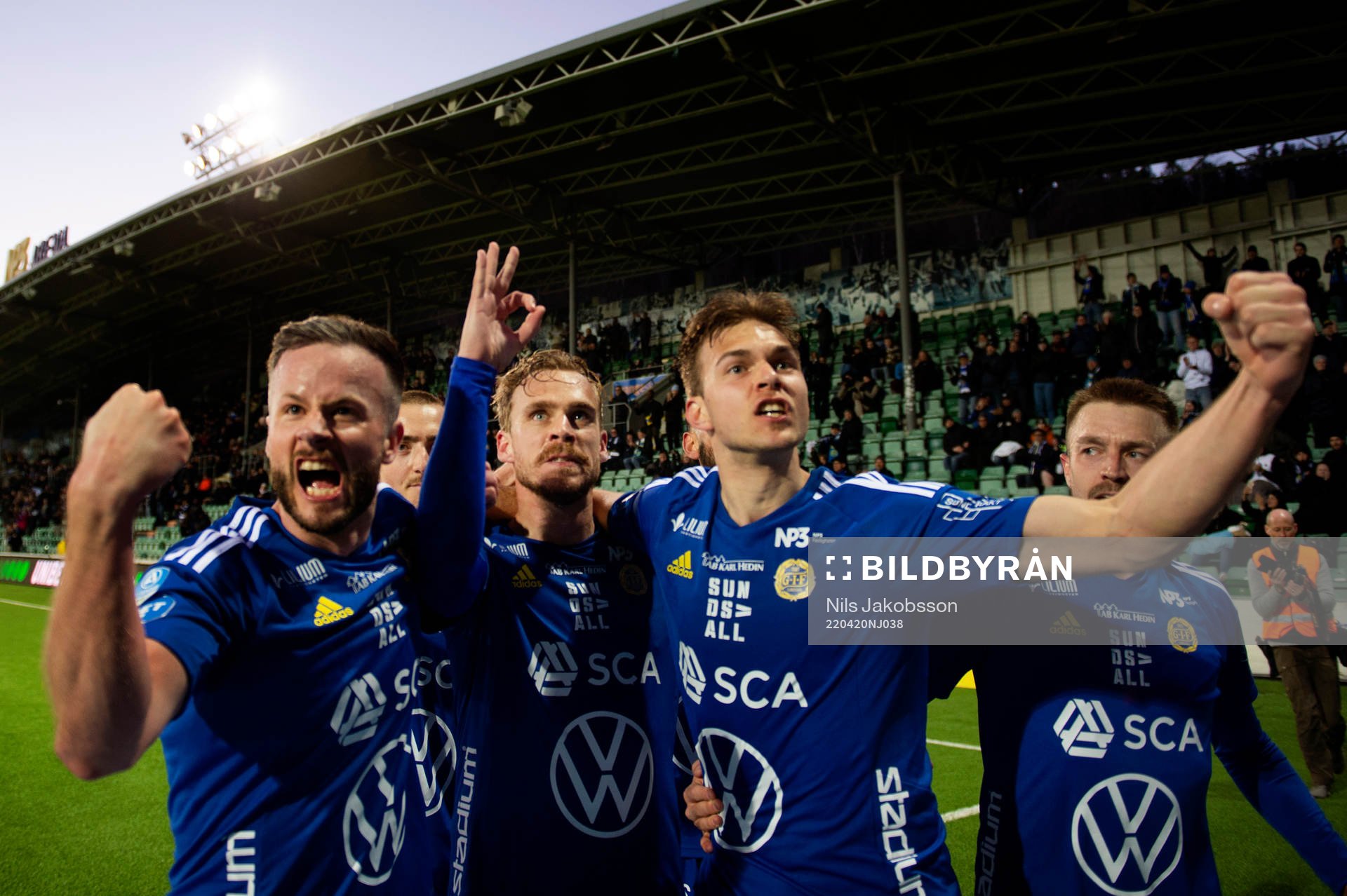 Sundsvalls Robert Lundström, Pontus Engblom. och Anton
