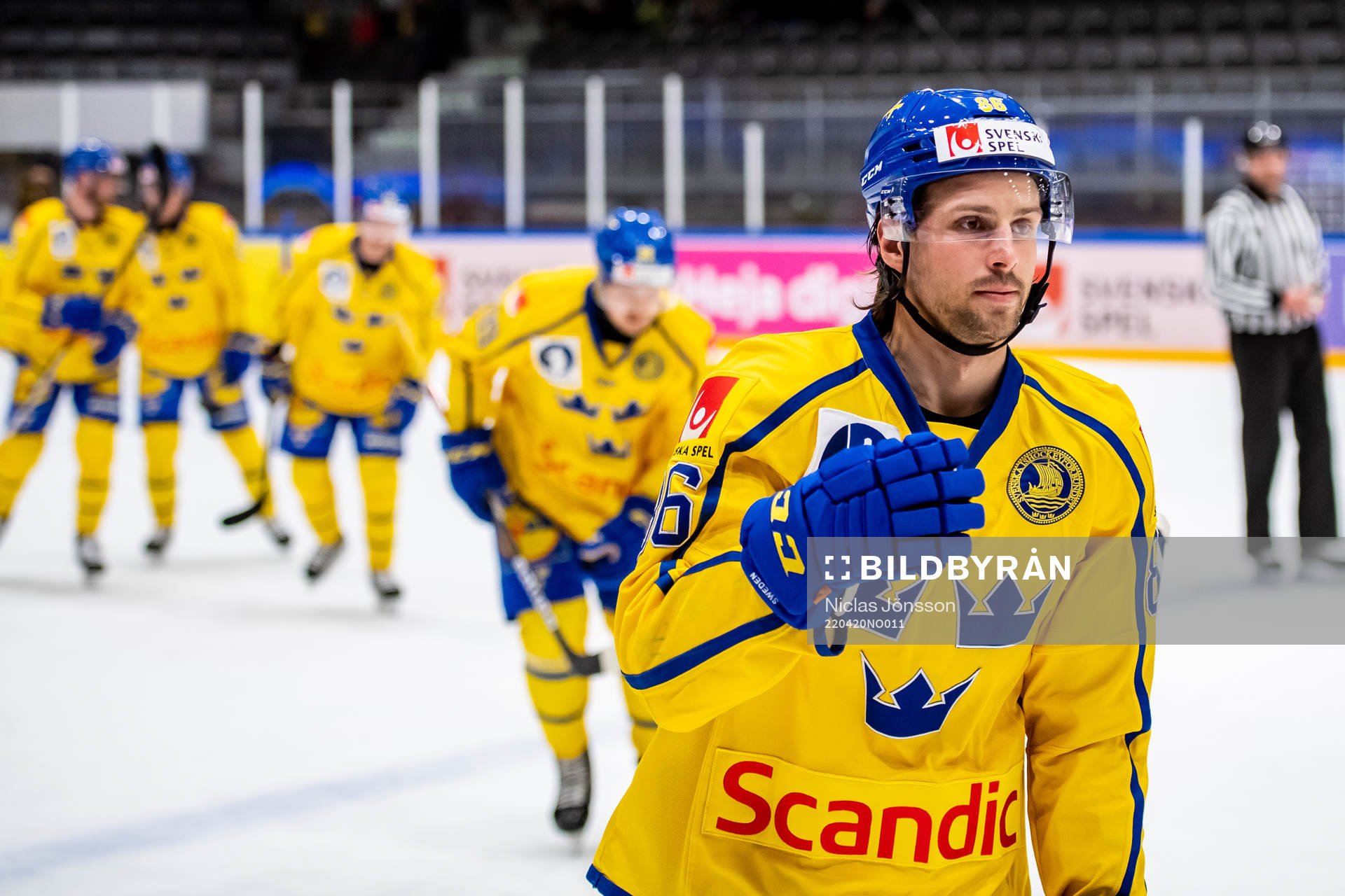 Mathias Bromé of Sweden celebrates