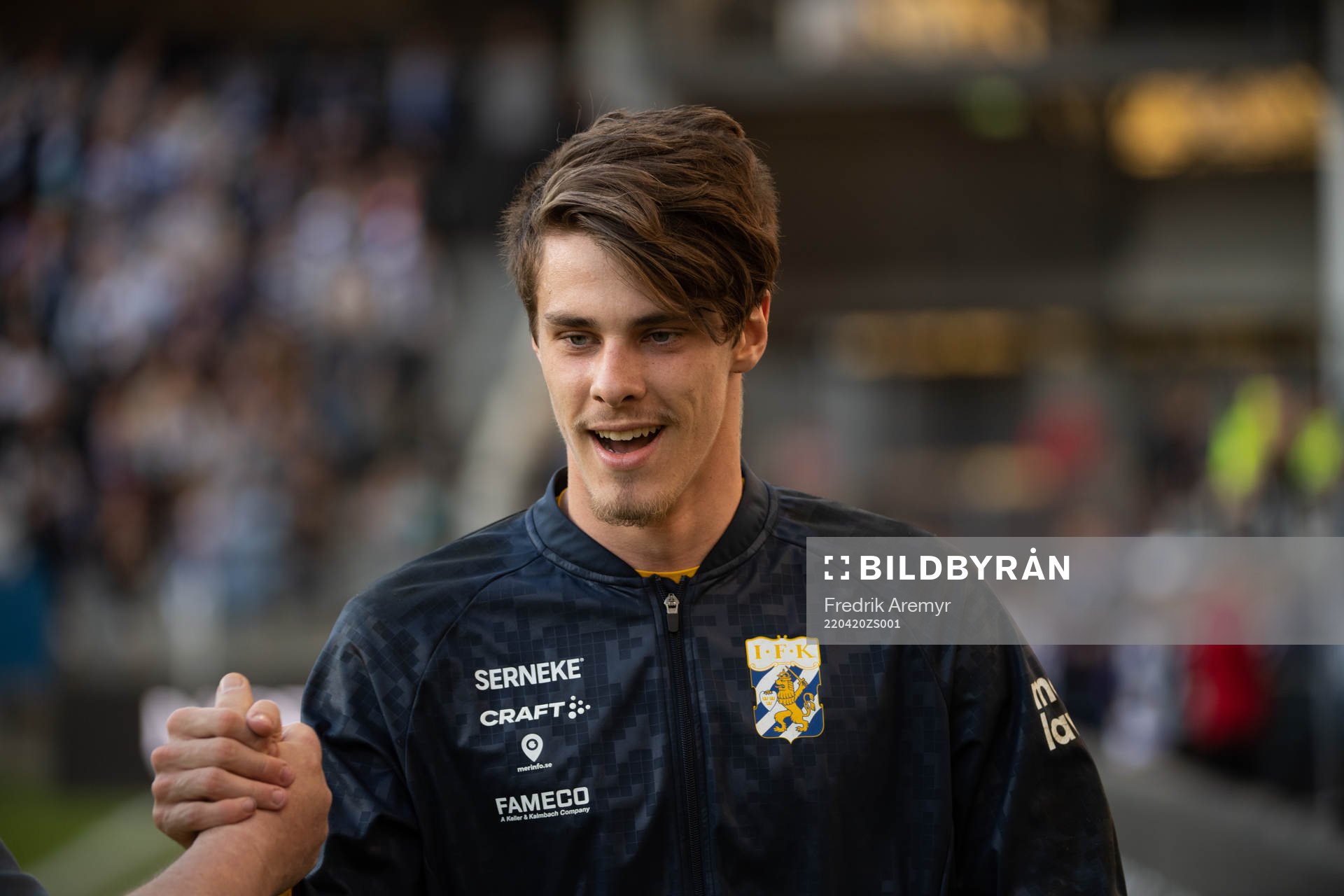 IFK Göteborgs målvakt Adam Ingi Benediktsson innan