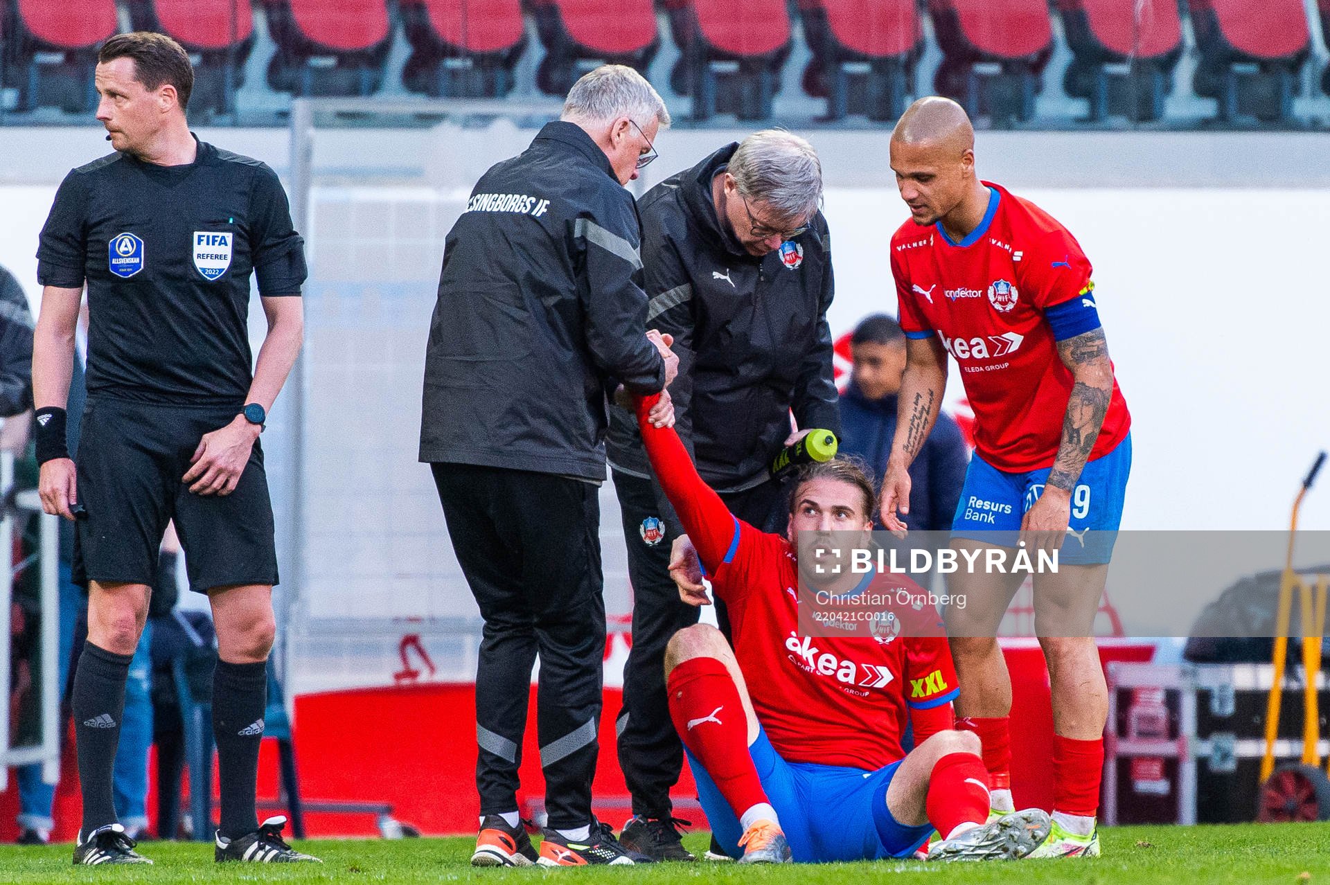 Helsingborgs Joseph Amoako ses om