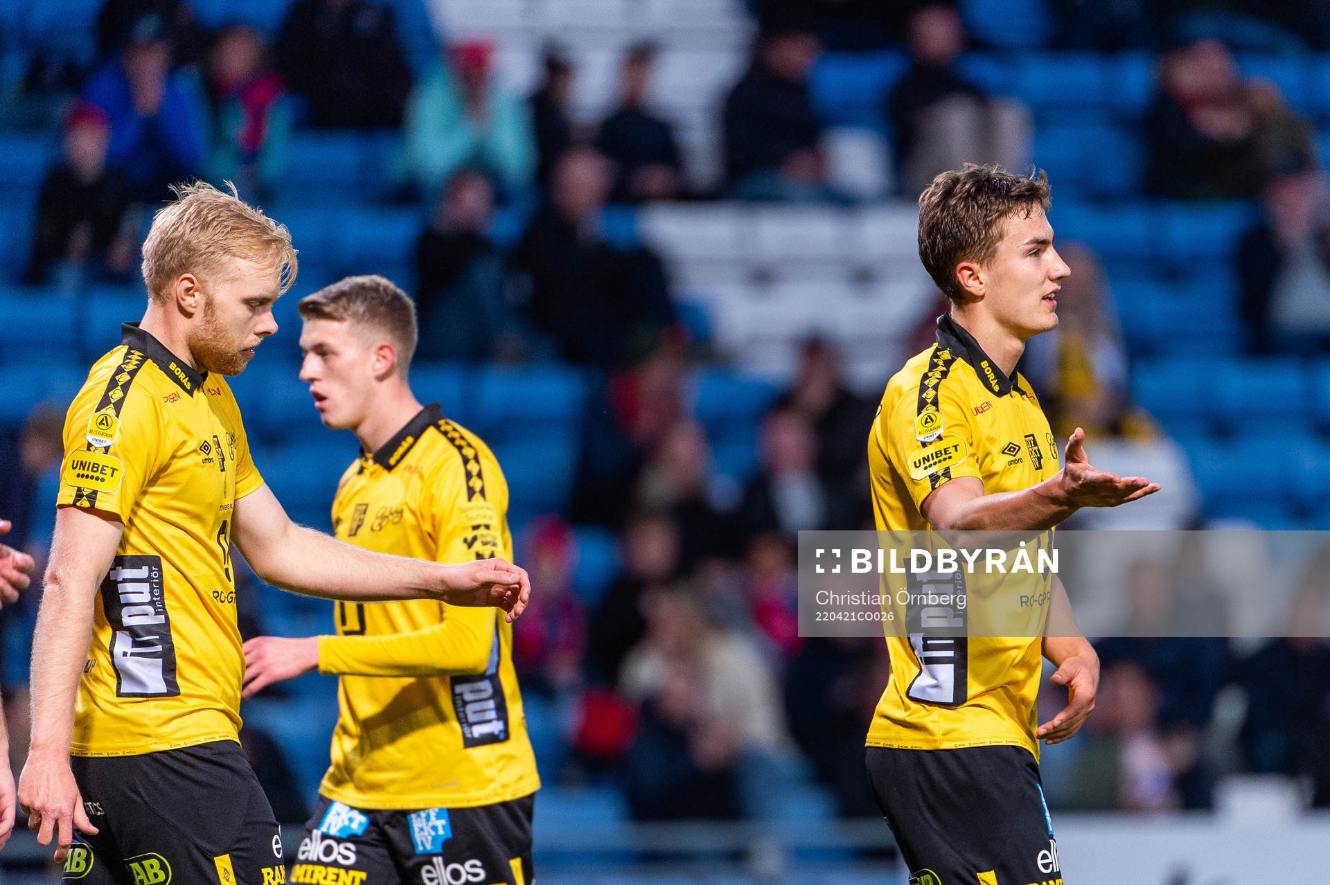 Elfsborgs Sveinn Gudjohnsen och Gustaf Lagerbielke deppar