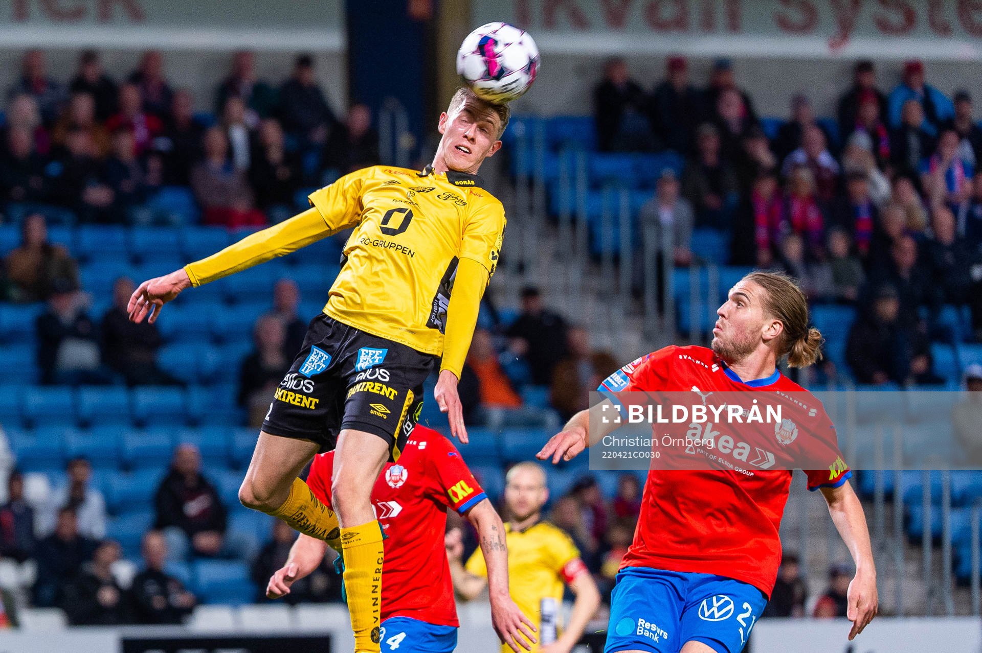 Elfsborgs Alexander Bernhardsson och Helsingborgs Charlie