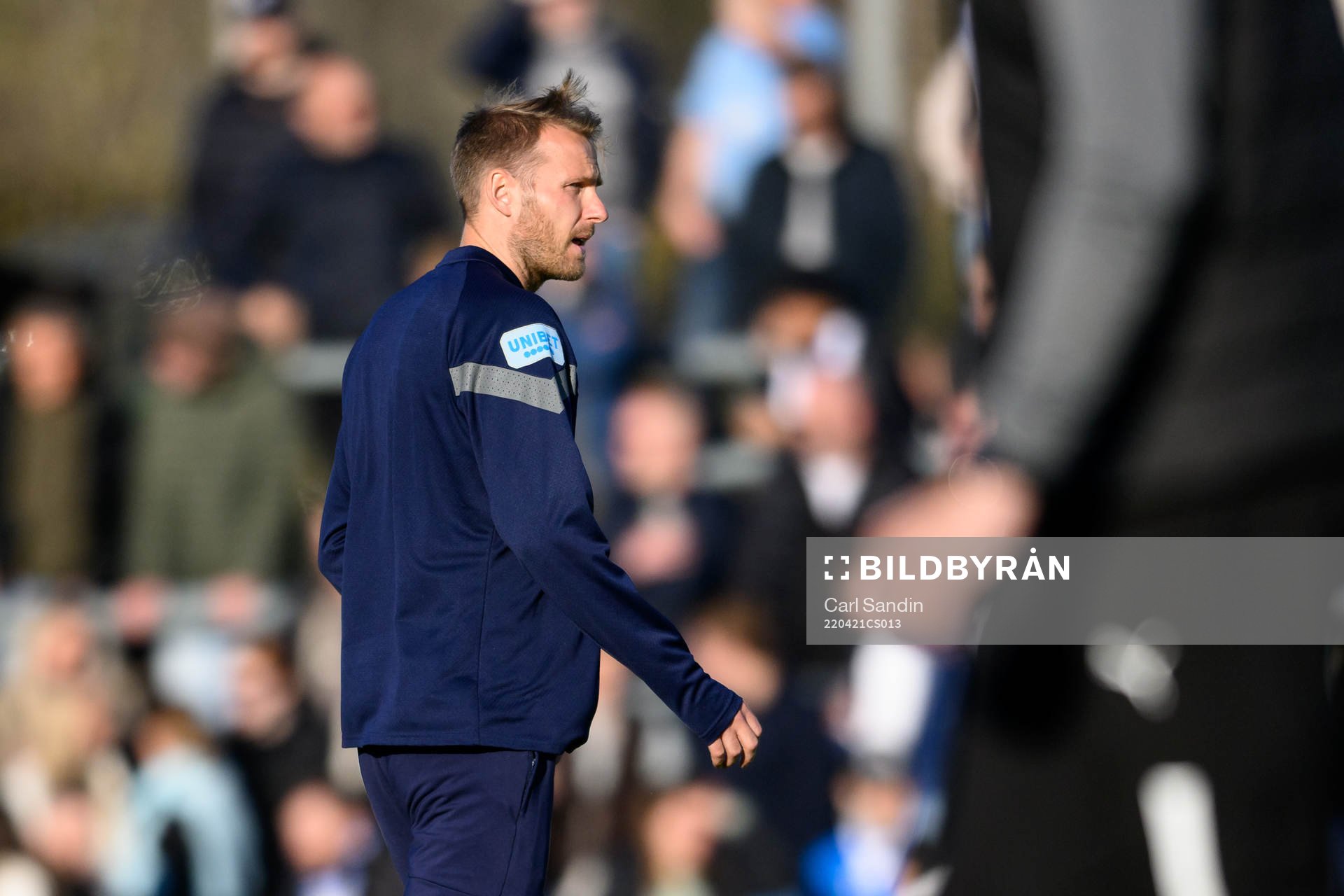 Malmö FFs Ola Toivonen innan fotbollsmatchen i Allsvenskan
