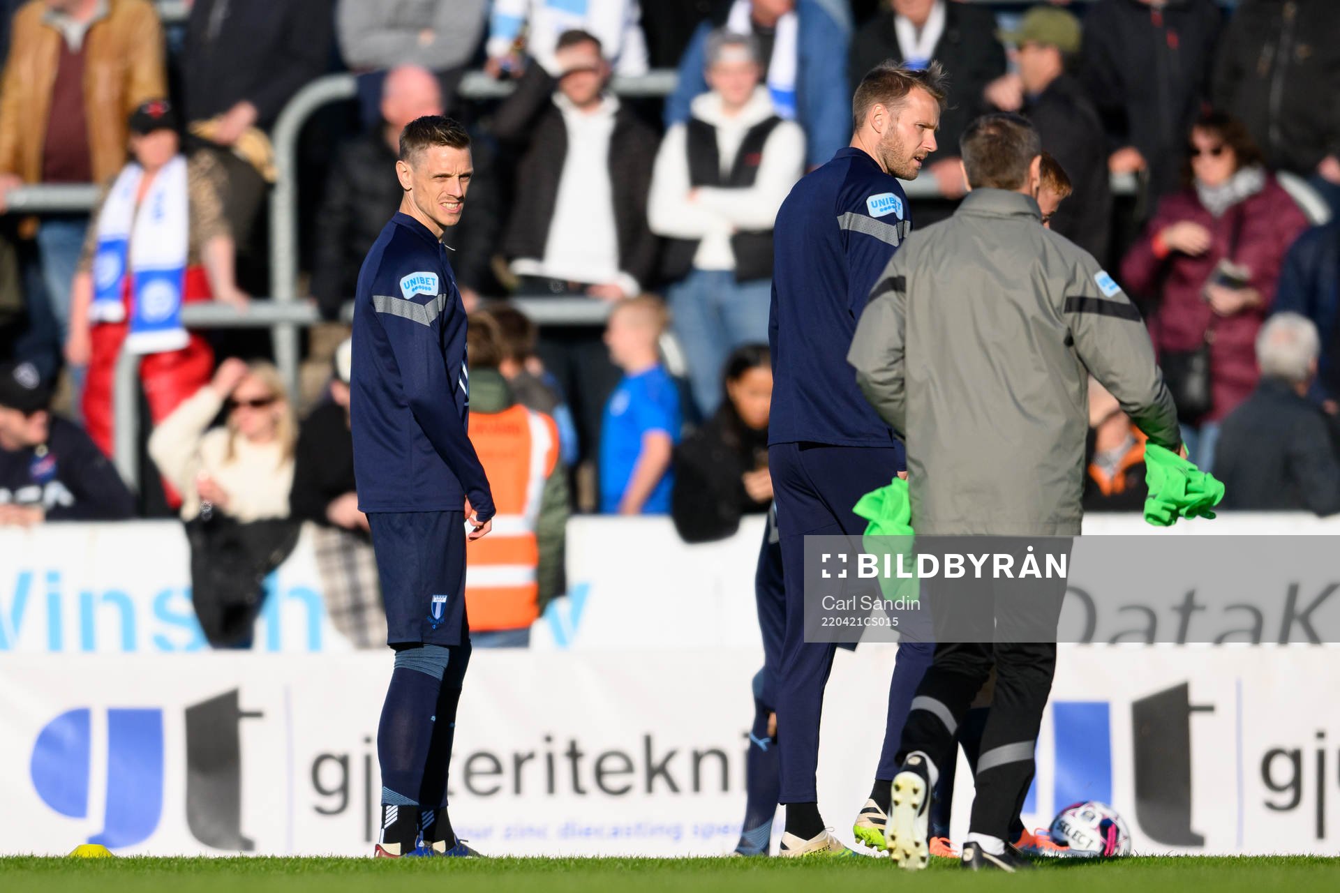 Malmö FFs Sören Rieks innan fotbollsmatchen i Allsvenskan