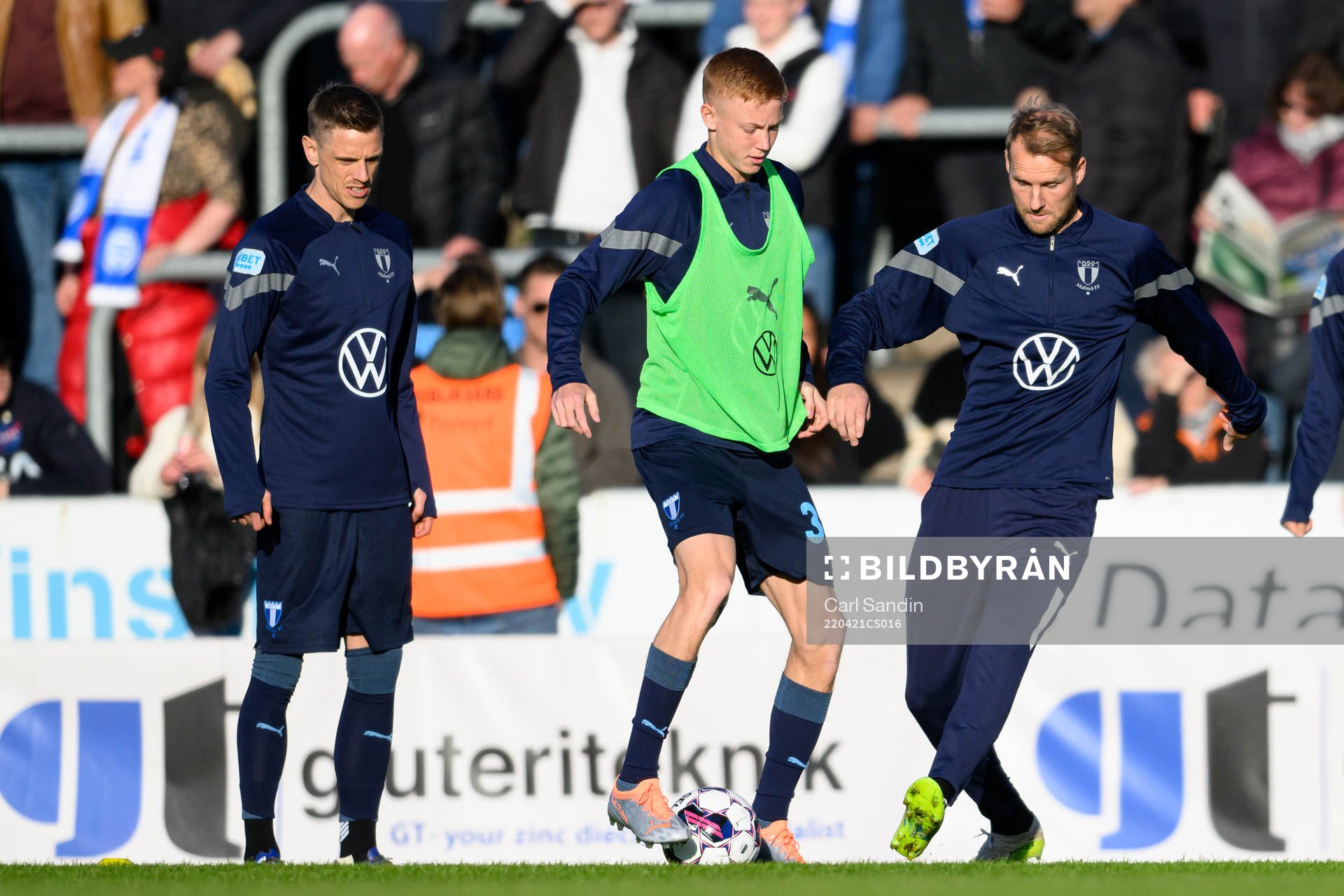 Malmö FFs Sören Rieks, Hugo Larsson och Ola Toivonen