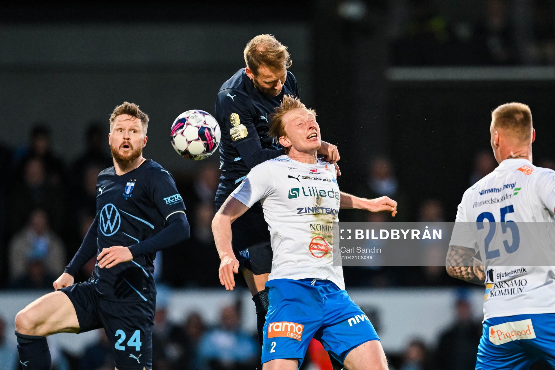Malmö FFs Lasse Nielsen och Ola Toivonen