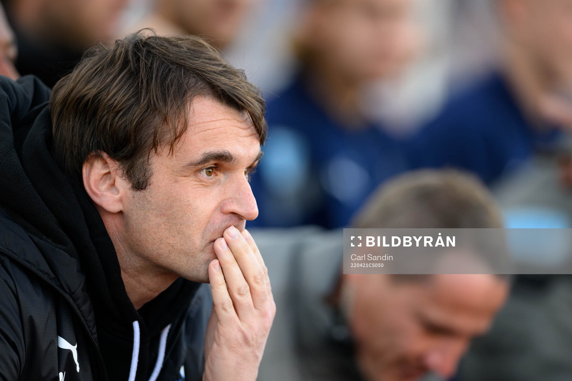 Malmö FFs tränare Milos Milojevic innan fotbollsmatchen i