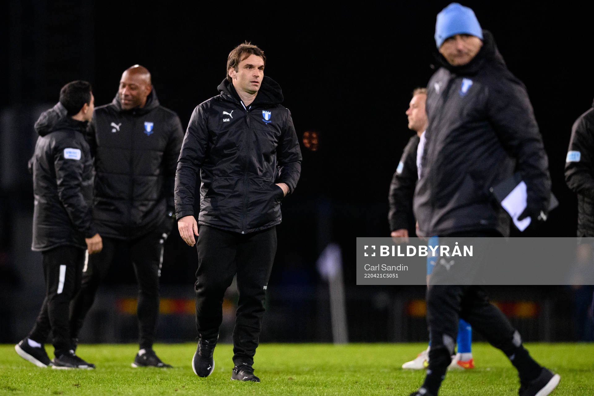 Malmö FFs tränare Milos Milojevic efter fotbollsmatchen i Allsvenskan mellan Värnamo och Malmö FF den 21 april 2022 i Värnamo. 