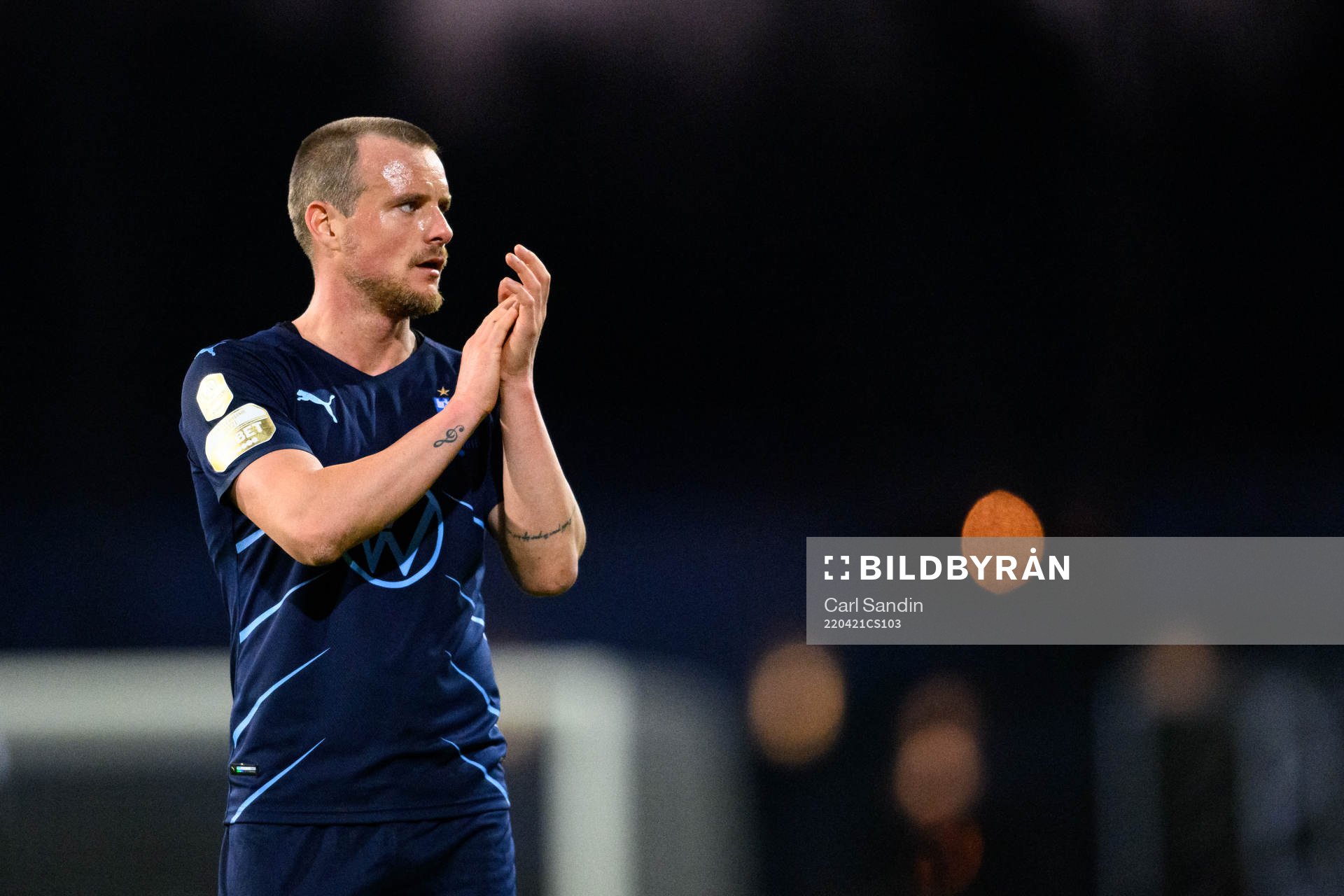 Malmö FFs Eric Larsson tackar publiken