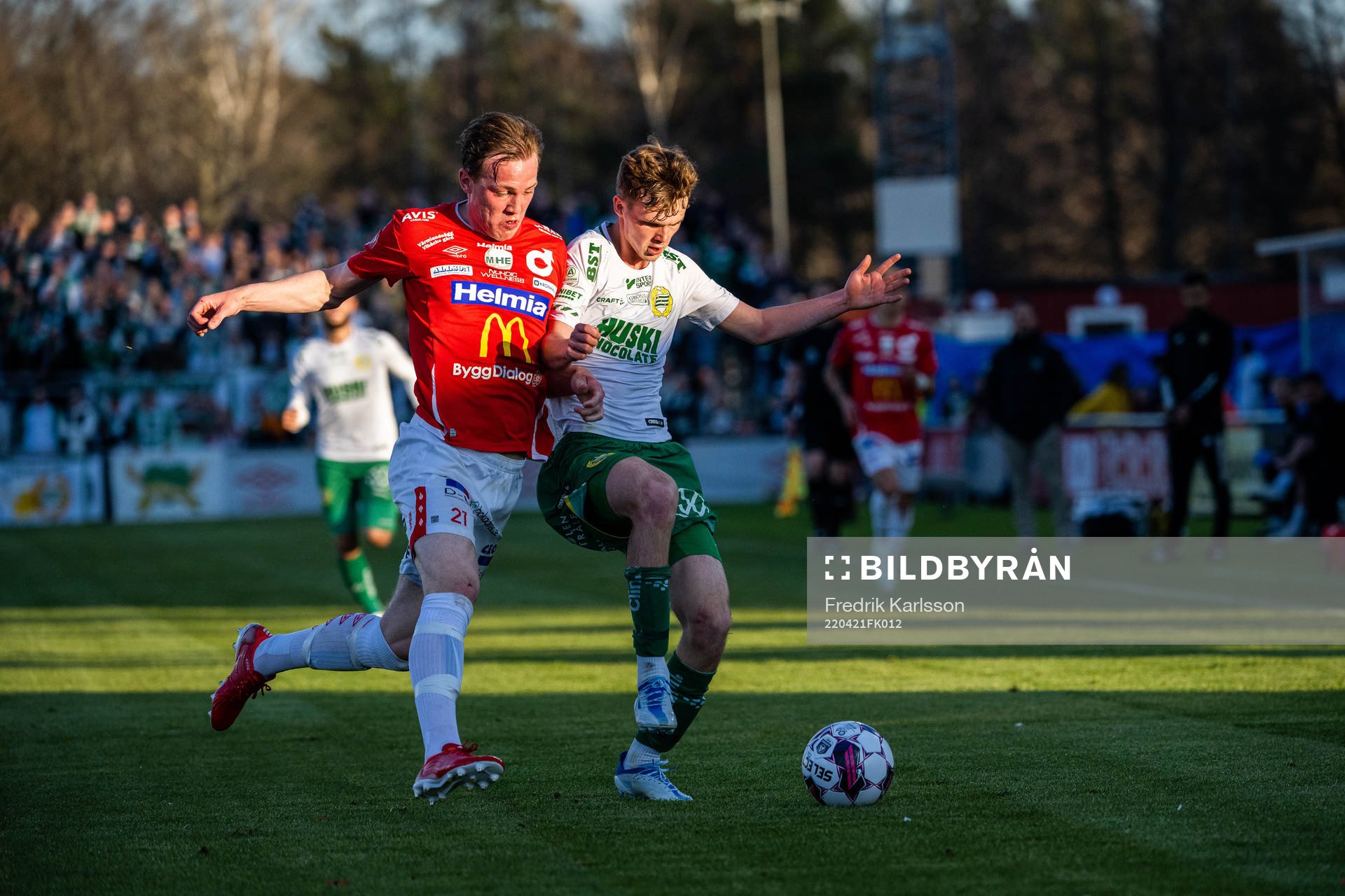 Degerfors Adam Carlén och Hammarbys Williot Swedberg