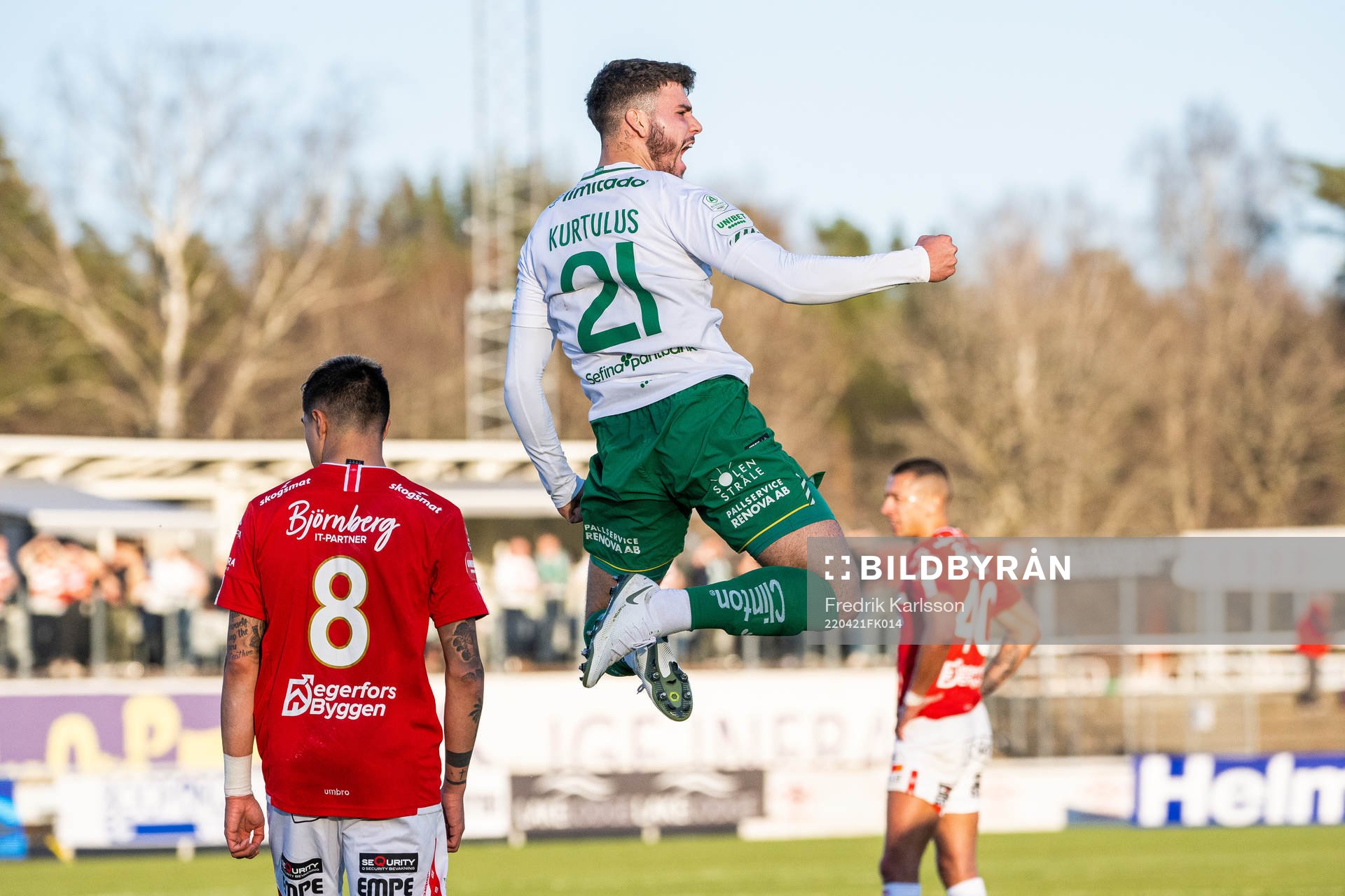 Hammarbys Edvin Kurtulus jublar