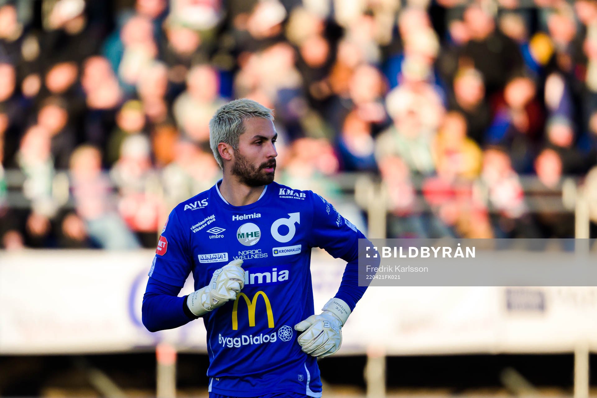 Degerfors målvakt Alfie Malik Whiteman