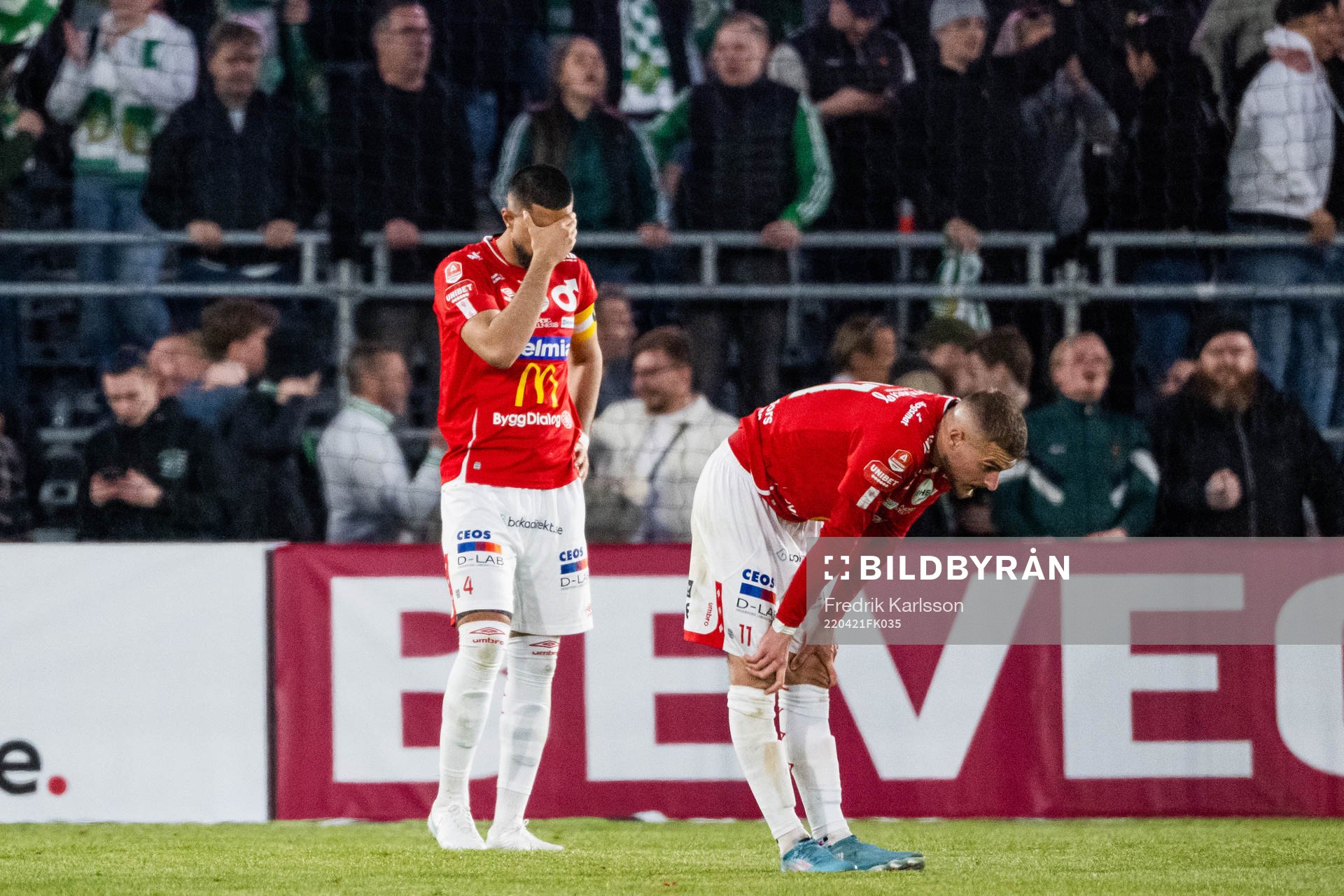 Degerfors Sean Sabetkar och Christos Gravius deppar