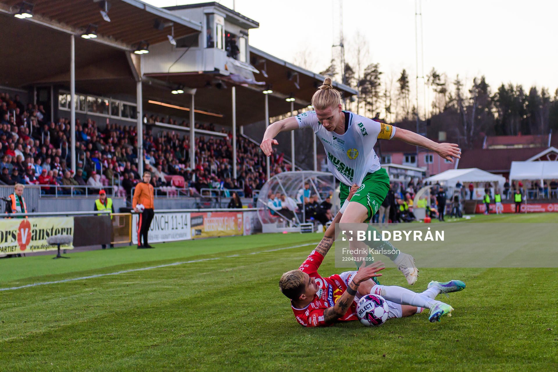 Hammarbys Gustav Ludwigson och Degerfors Joseph-Claude