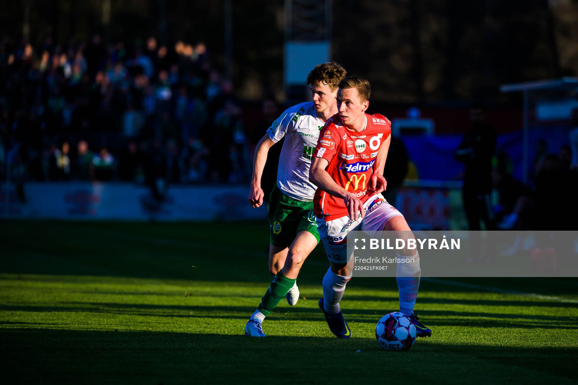 Degerfors Erik Lindell och Hammarbys Williot Swedberg