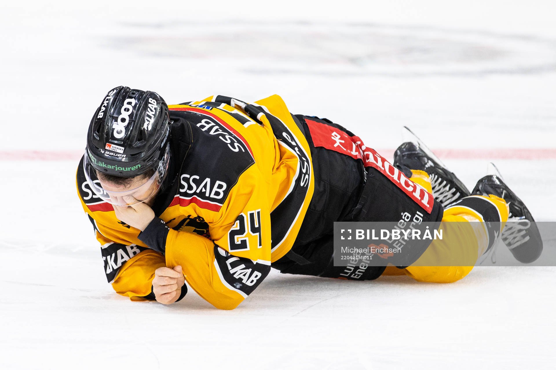 Luleås Brendan Shinnimin har ont
