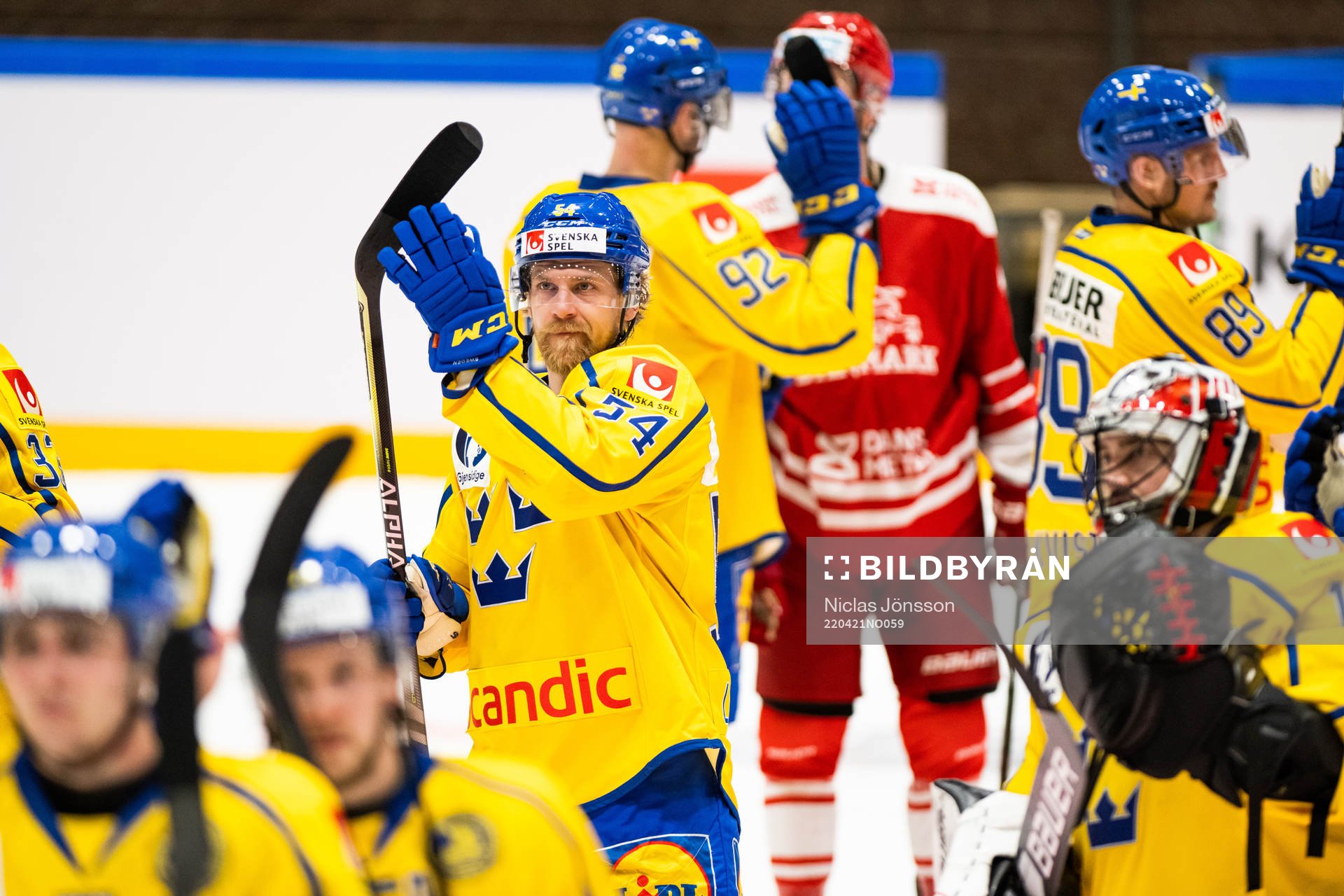 Anton Lindholm of Sweden celebrates