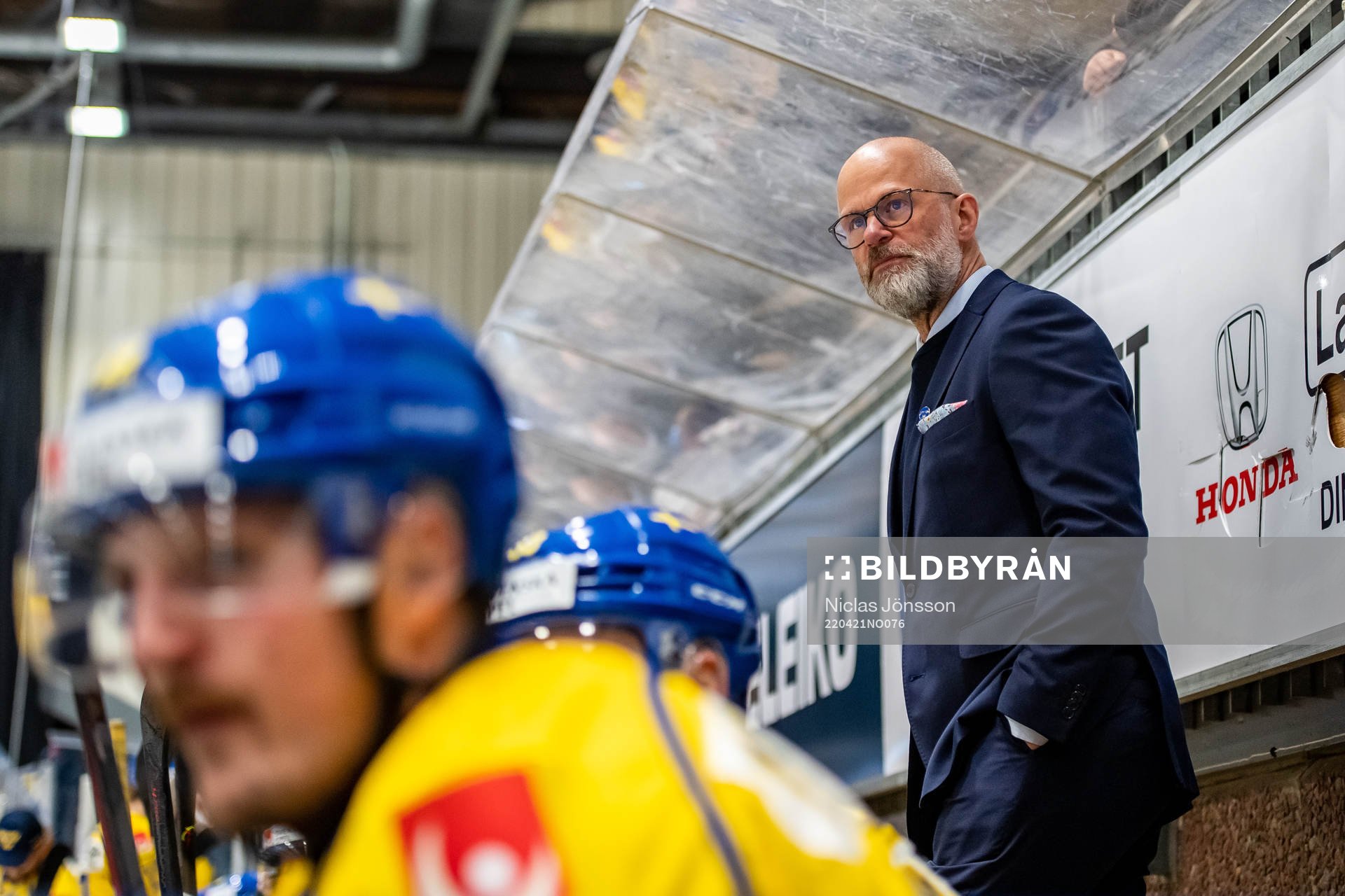 Assistant Coach Markus Åkerblom of Sweden looks dejected