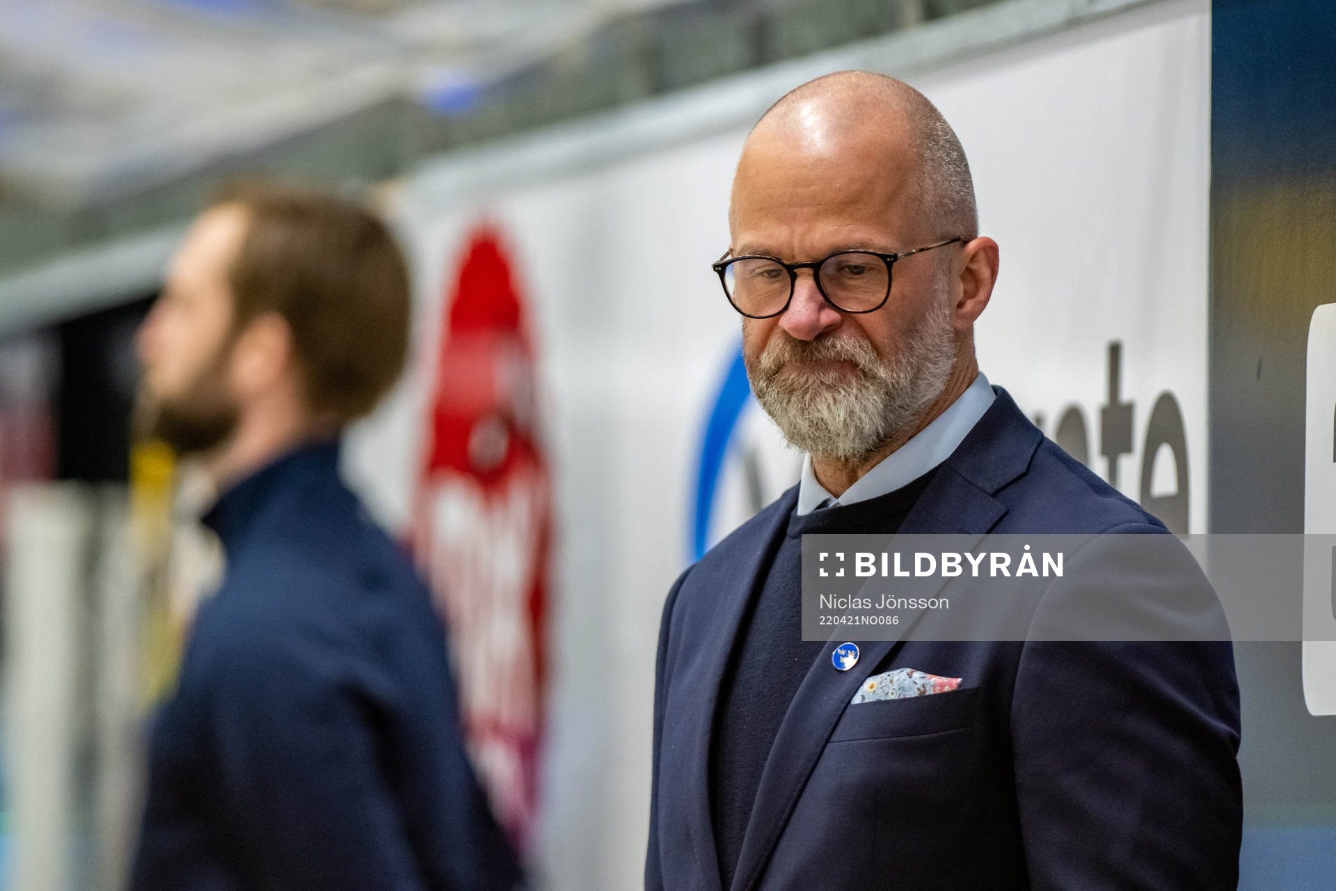 Assistant Coach Markus Åkerblom of Sweden looks dejected