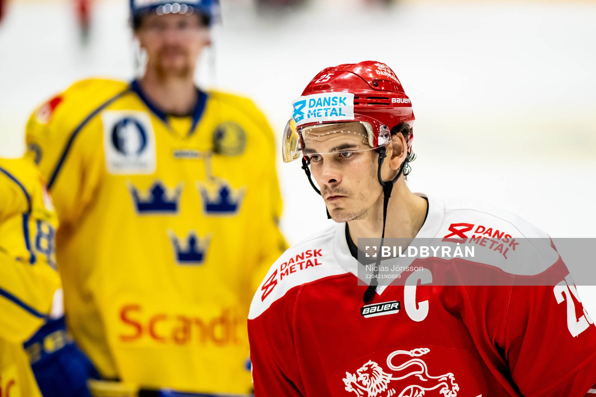 Oliver Lauridsen of Denmark looks dejected