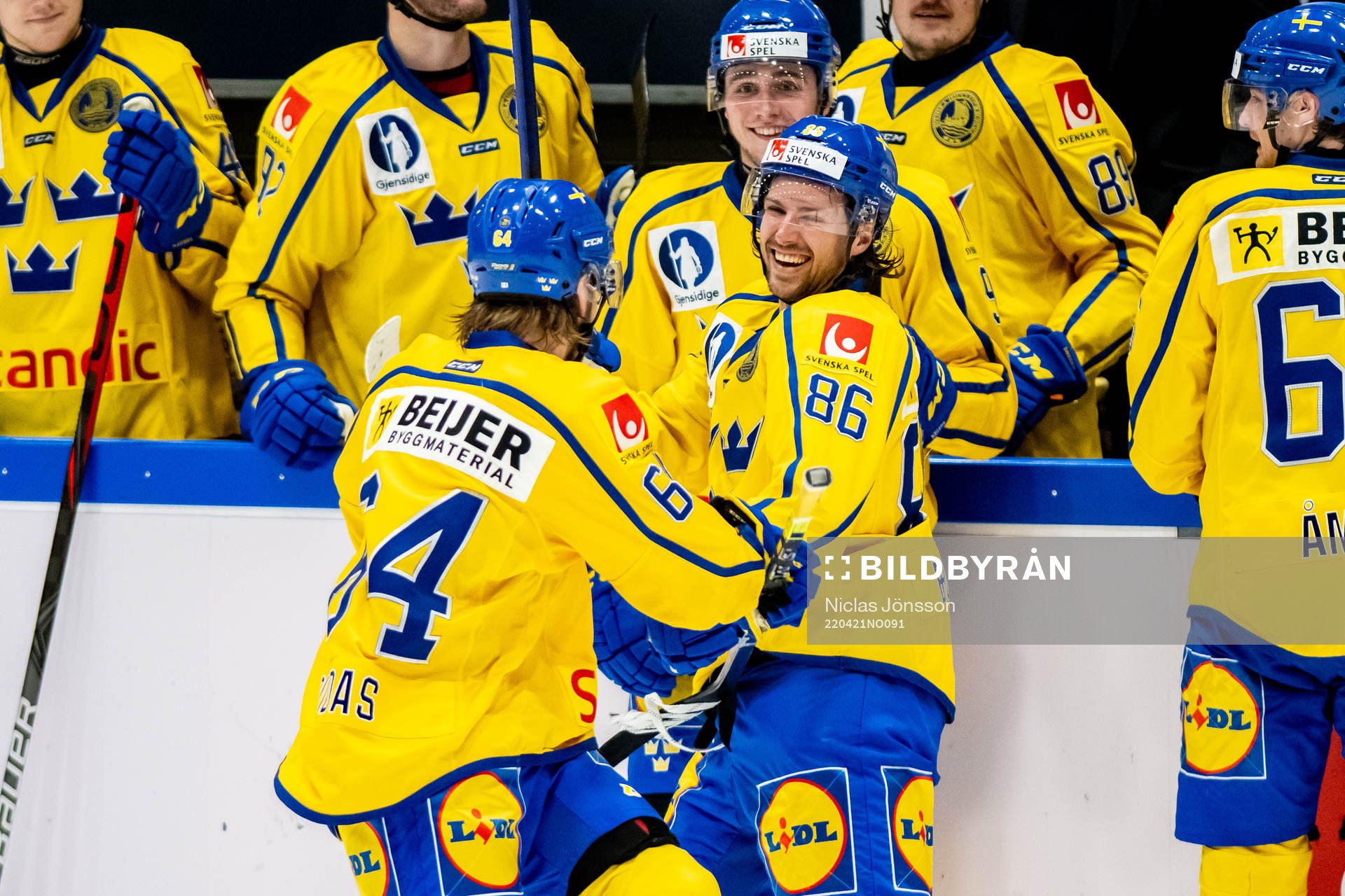 Mathias Bromé of Sweden celebrates