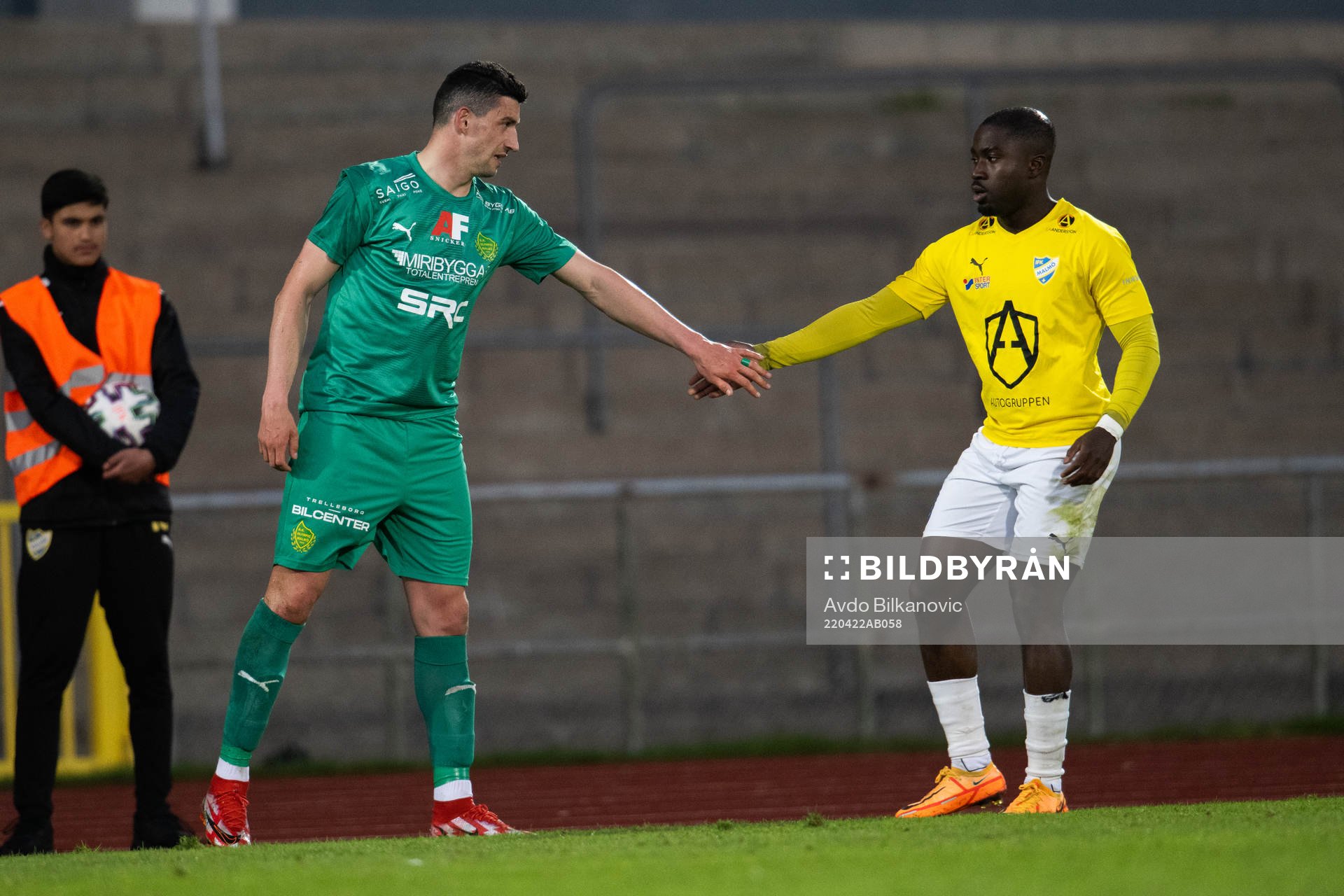 IFK Malmös Kofi Yeboah Addae och Olympics Irfan Jasarevic