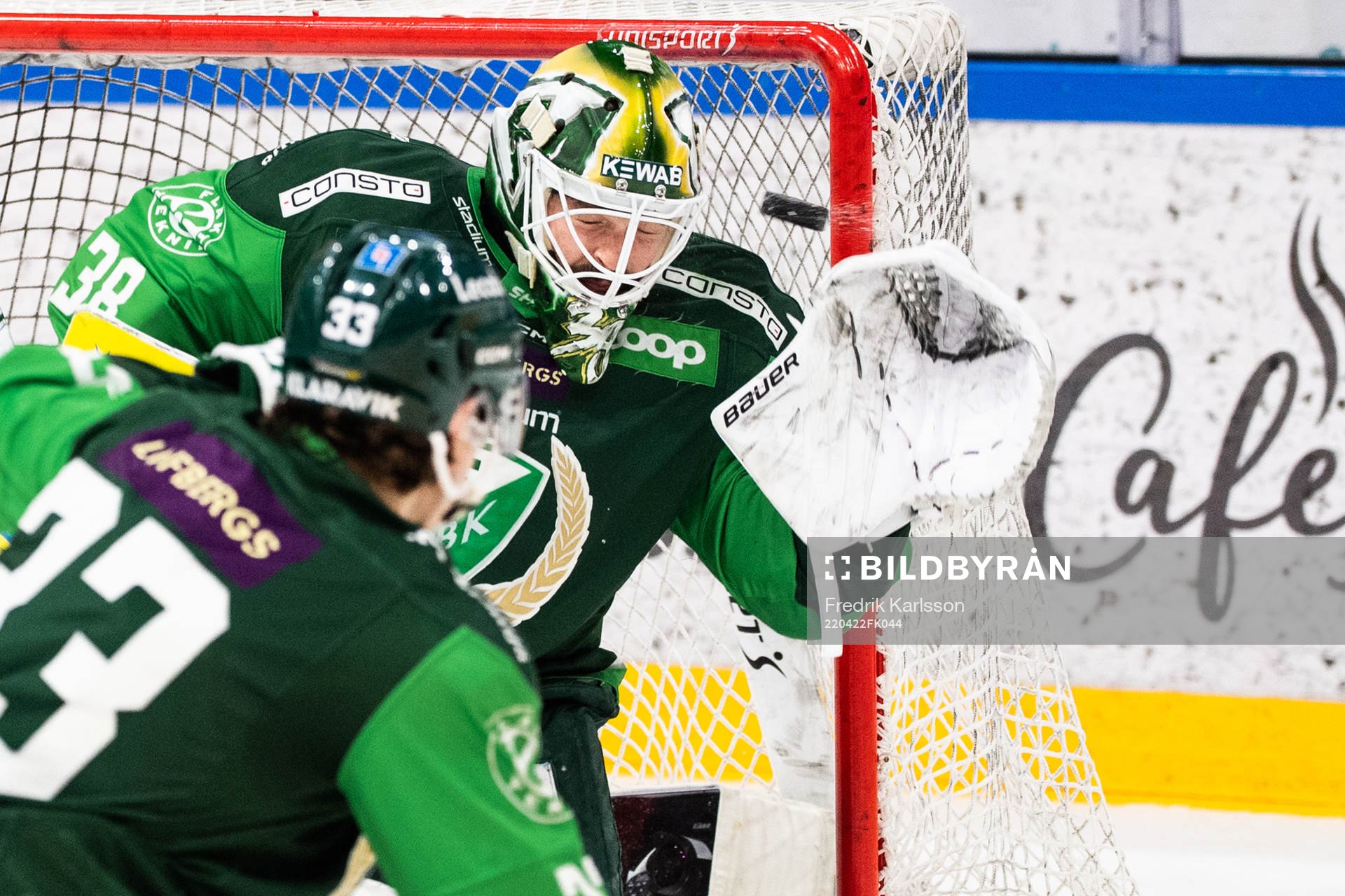 Färjestads målvakt Dominik Furch