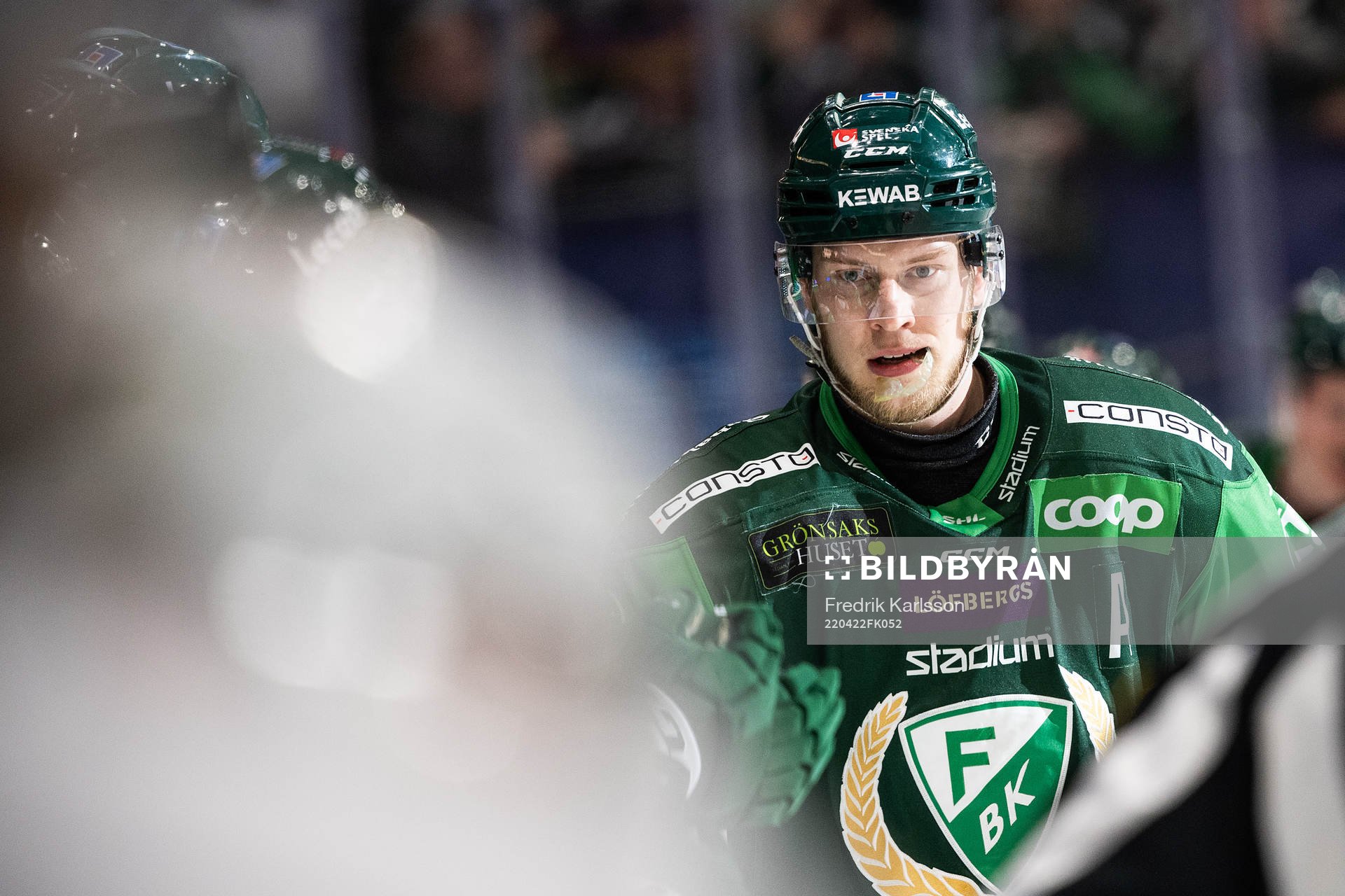 Färjestads Victor Ejdsell jublar