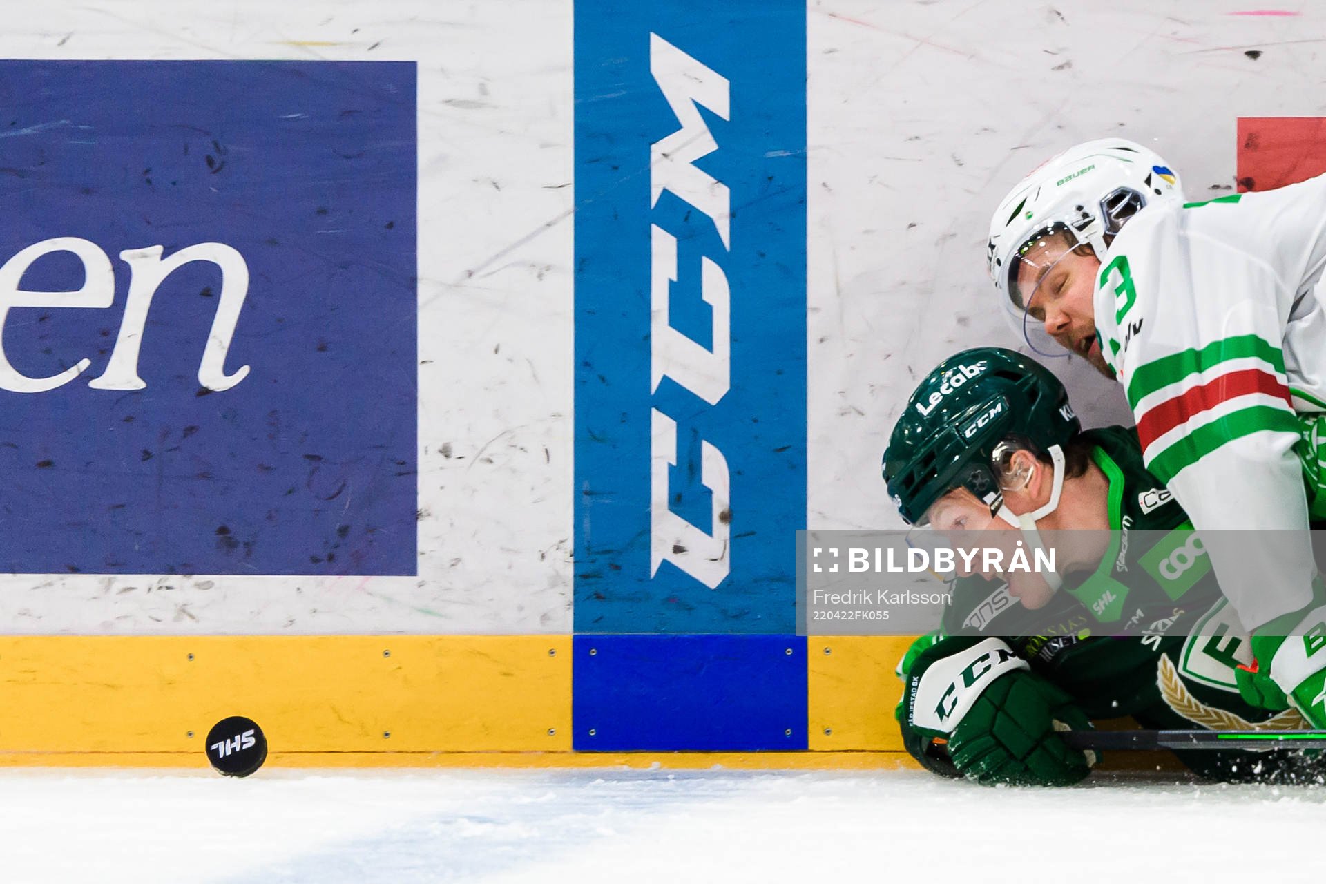 Färjestads Gustav Rydahl och Rögles Valtteri Kemiläinen