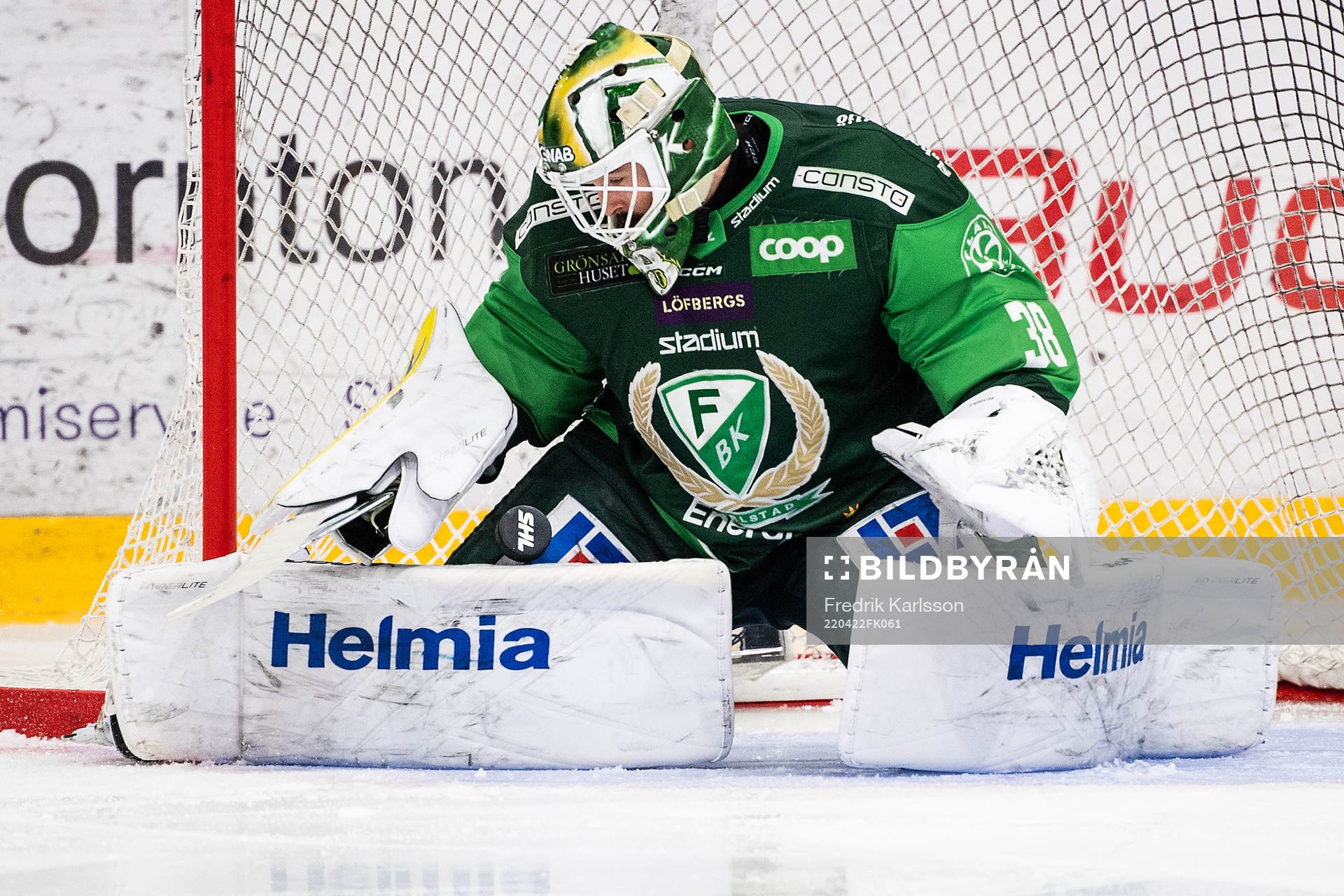 Färjestads målvakt Dominik Furch