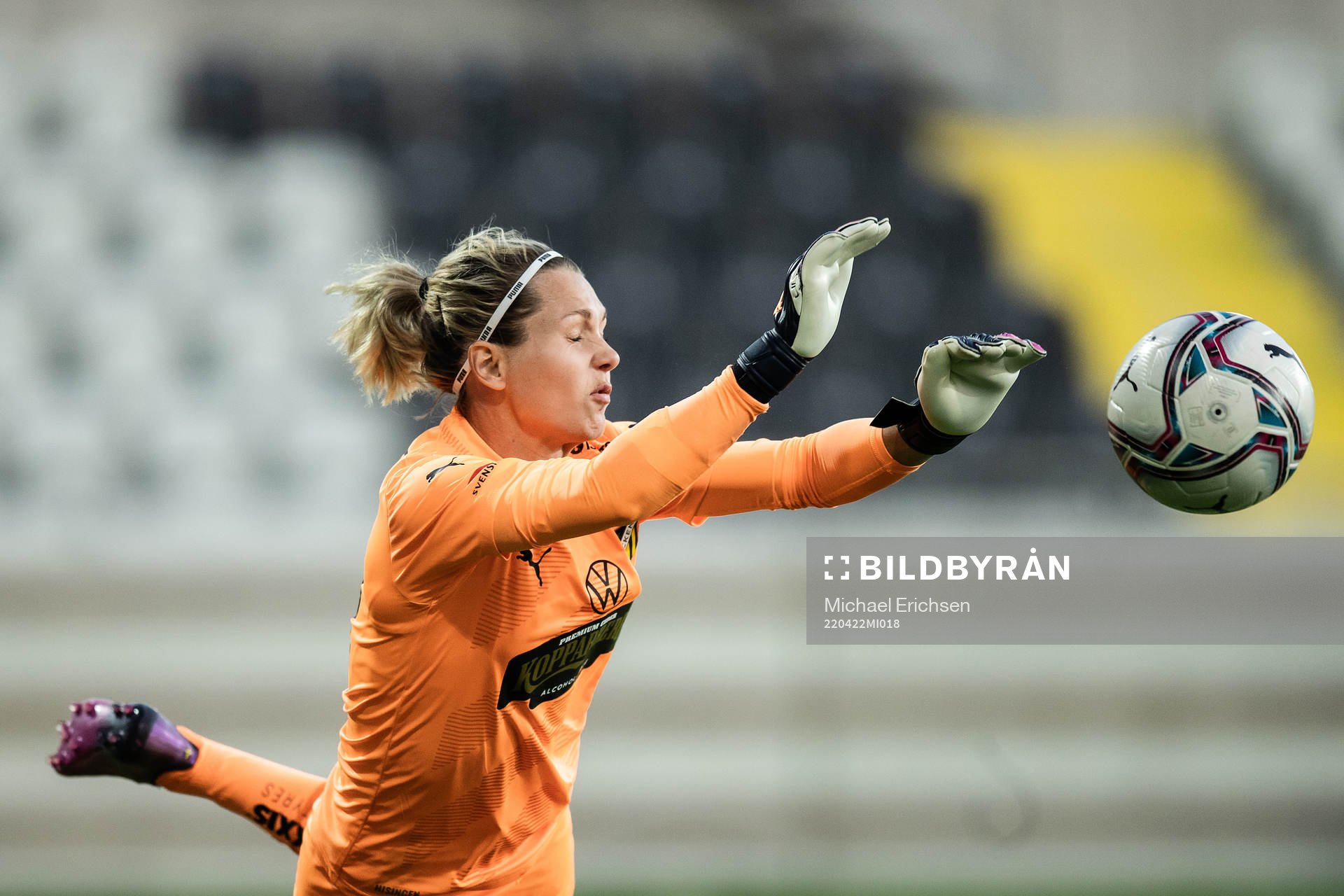 Häckens målvakt Jennifer Falk