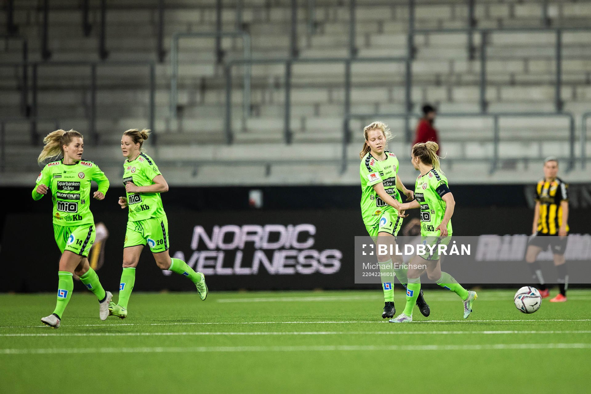 Kristianstads Amanda Jacobsen Andradottir jublar