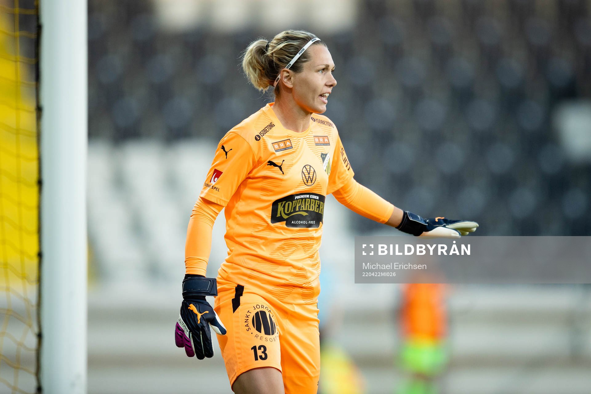 Häckens målvakt Jennifer Falk