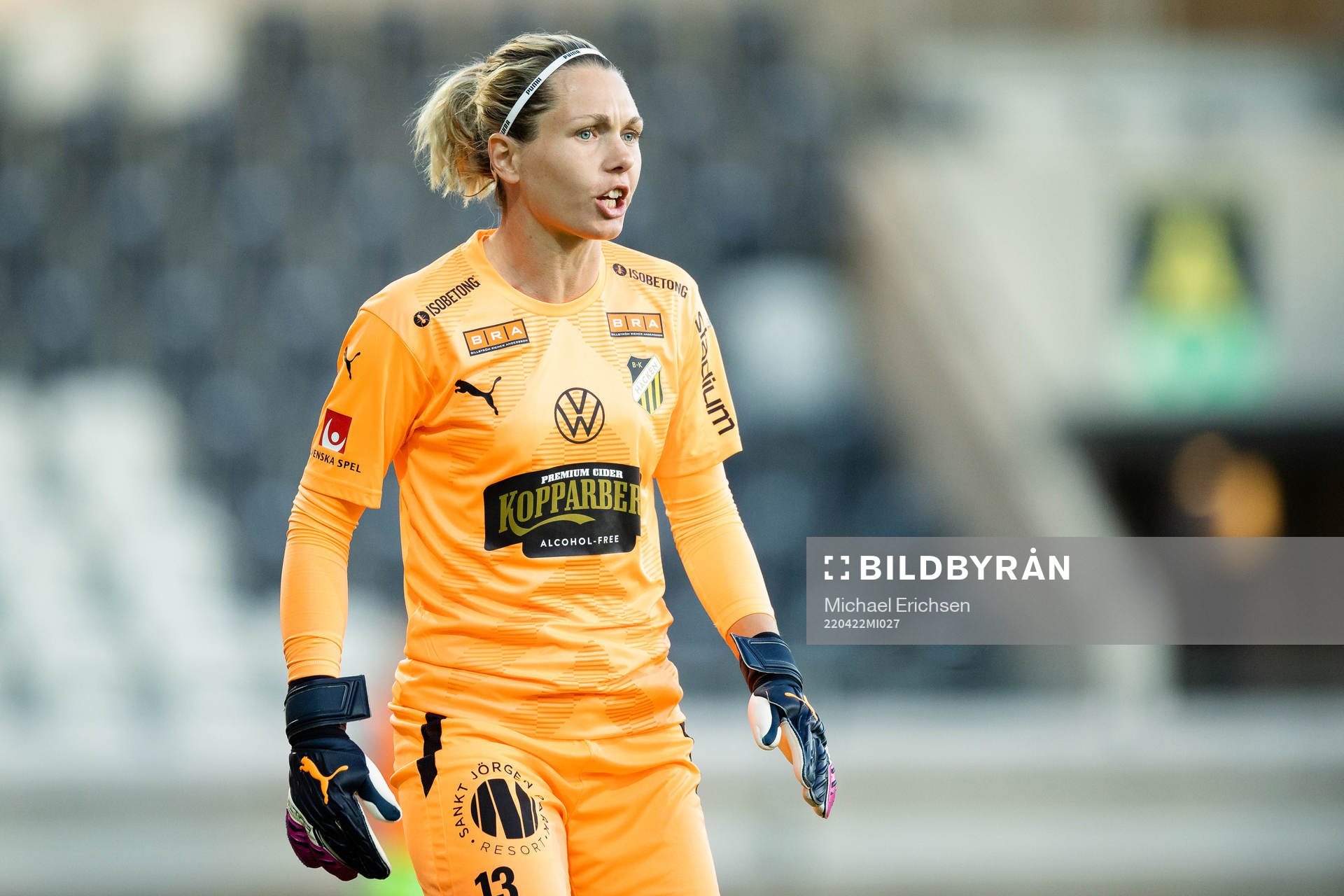 Häckens målvakt Jennifer Falk