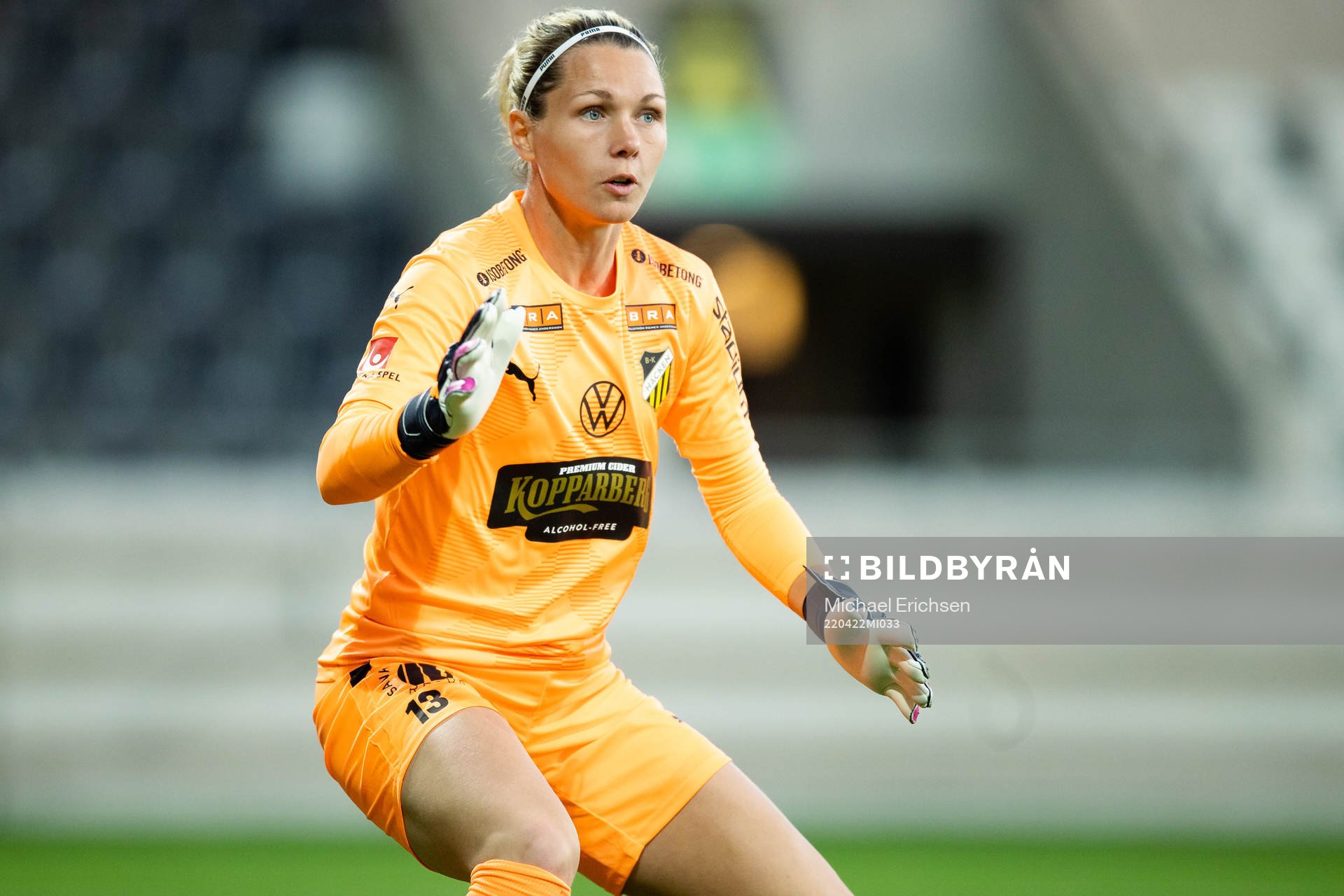 Häckens målvakt Jennifer Falk